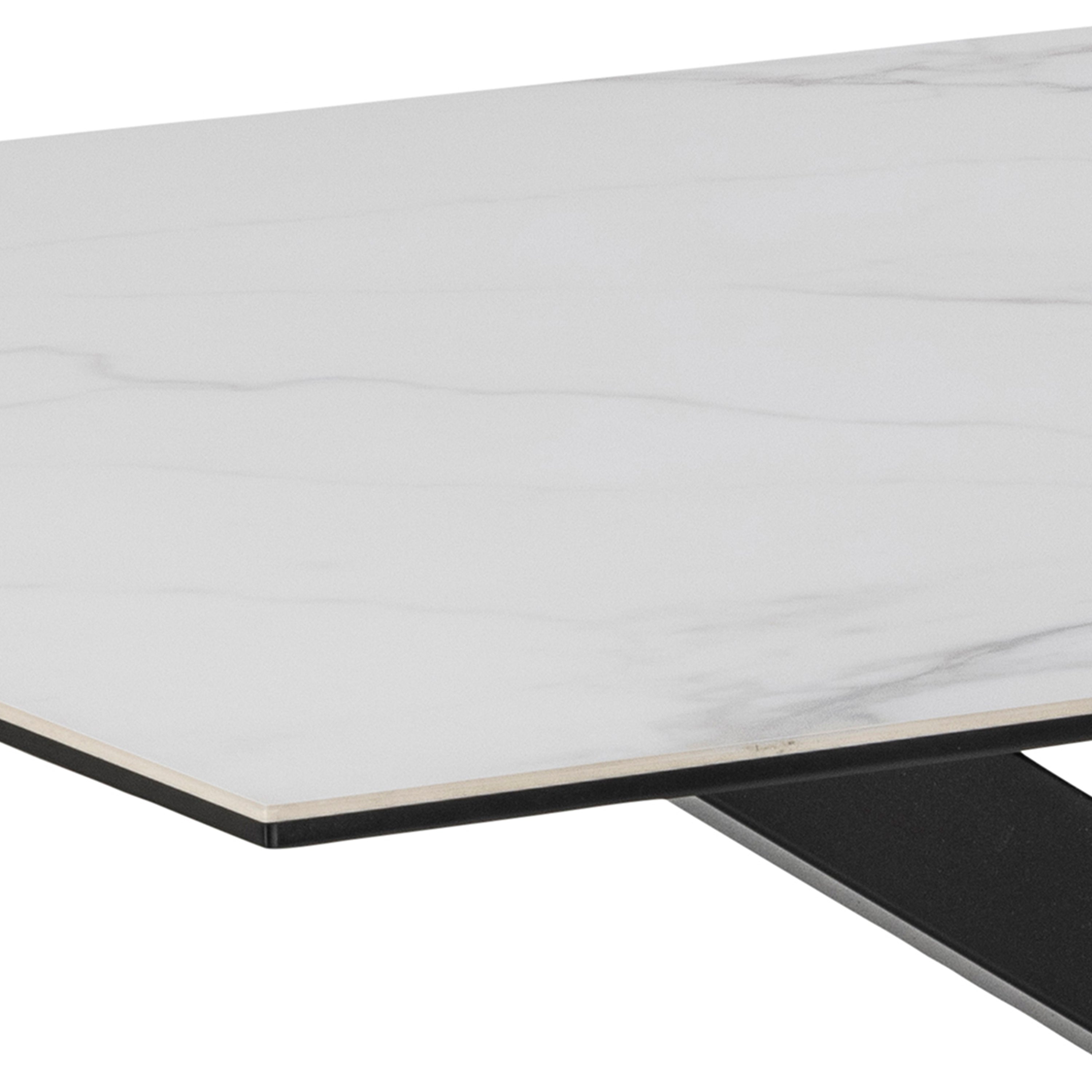 Heaven Dining Table in Ceramic White 160x75.5cm – FTG, view 4