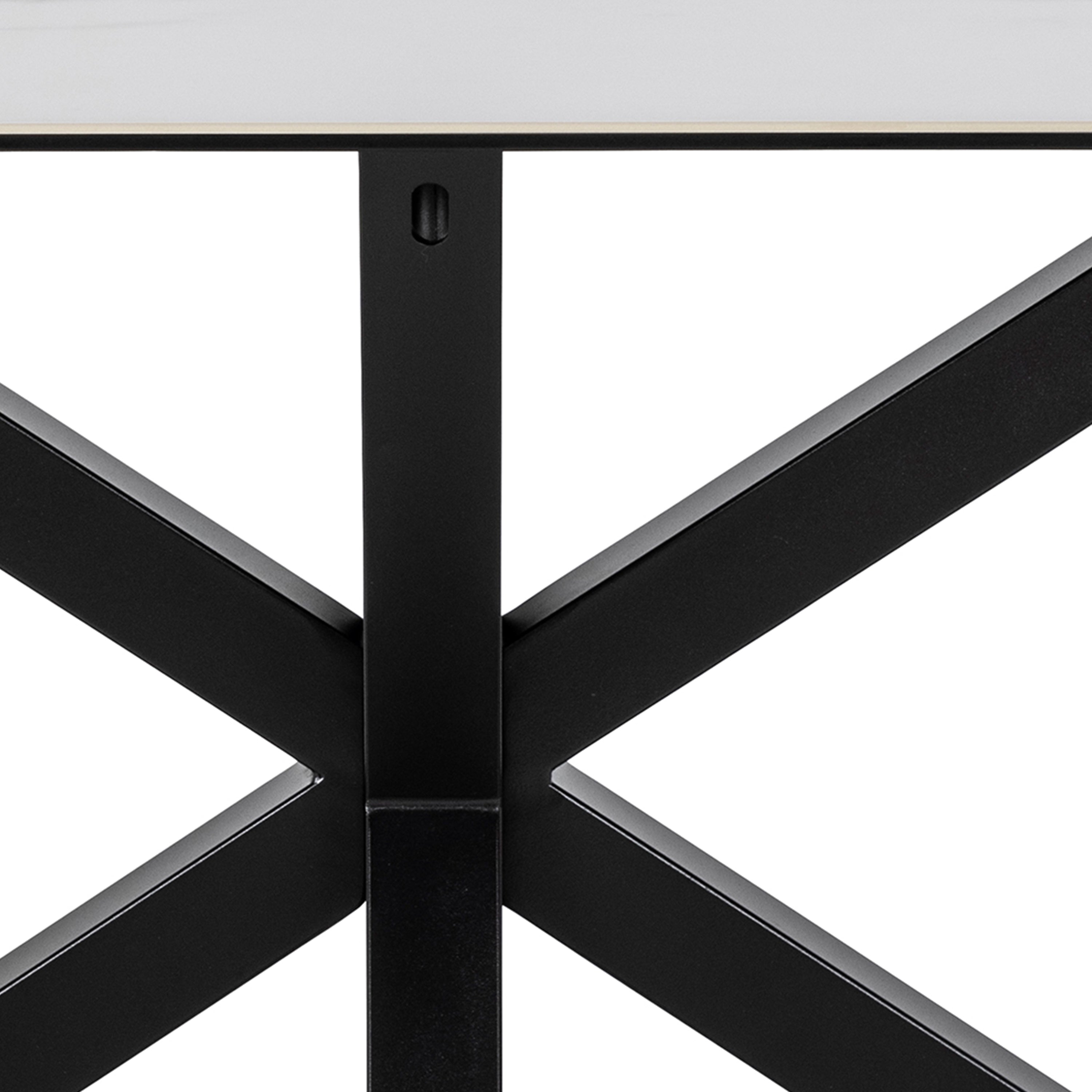 Heaven Dining Table in Ceramic White 160x75.5cm – FTG, view 6