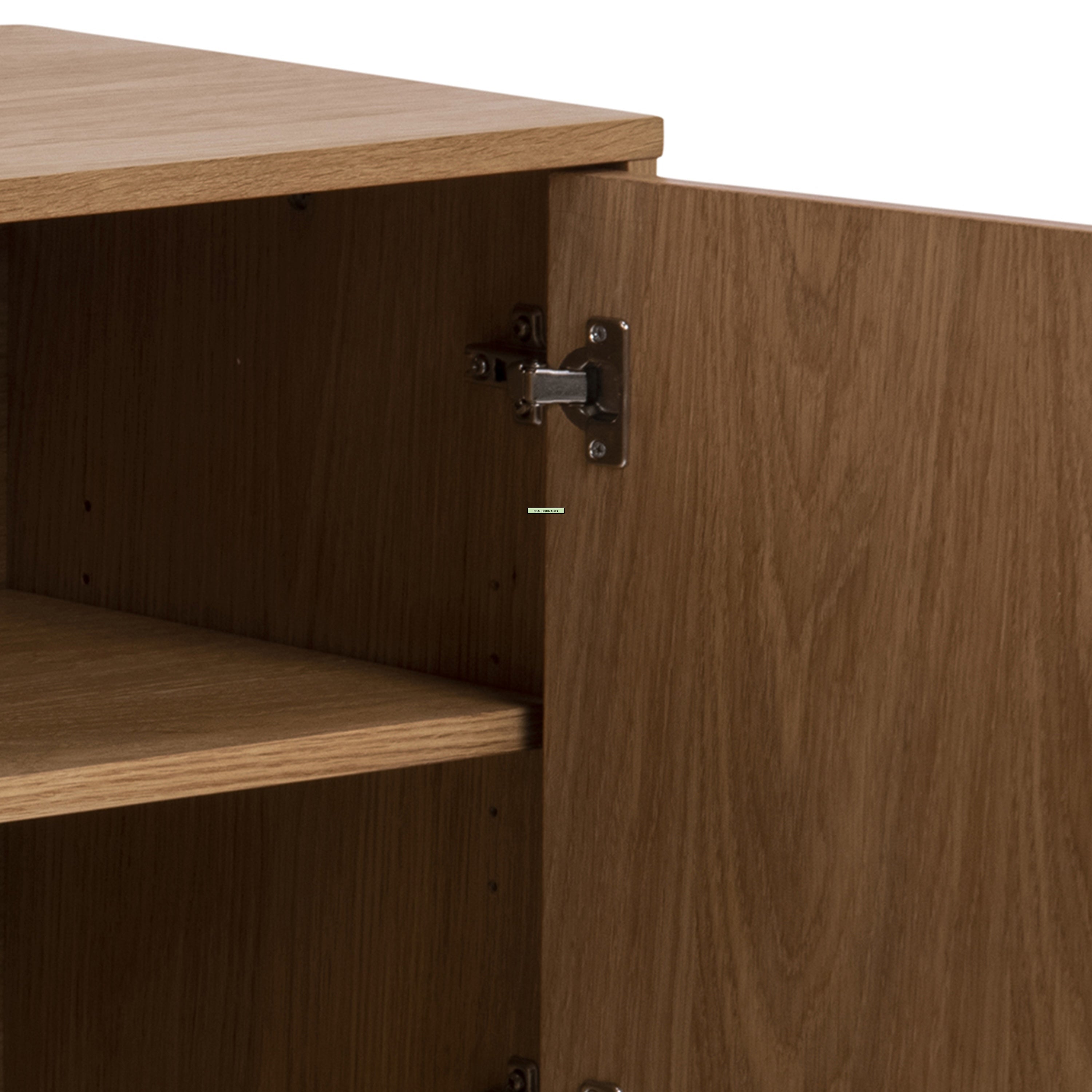 Brighton 3 Door Sideboard in Oak with Herringbone Effect – FTG, view 4