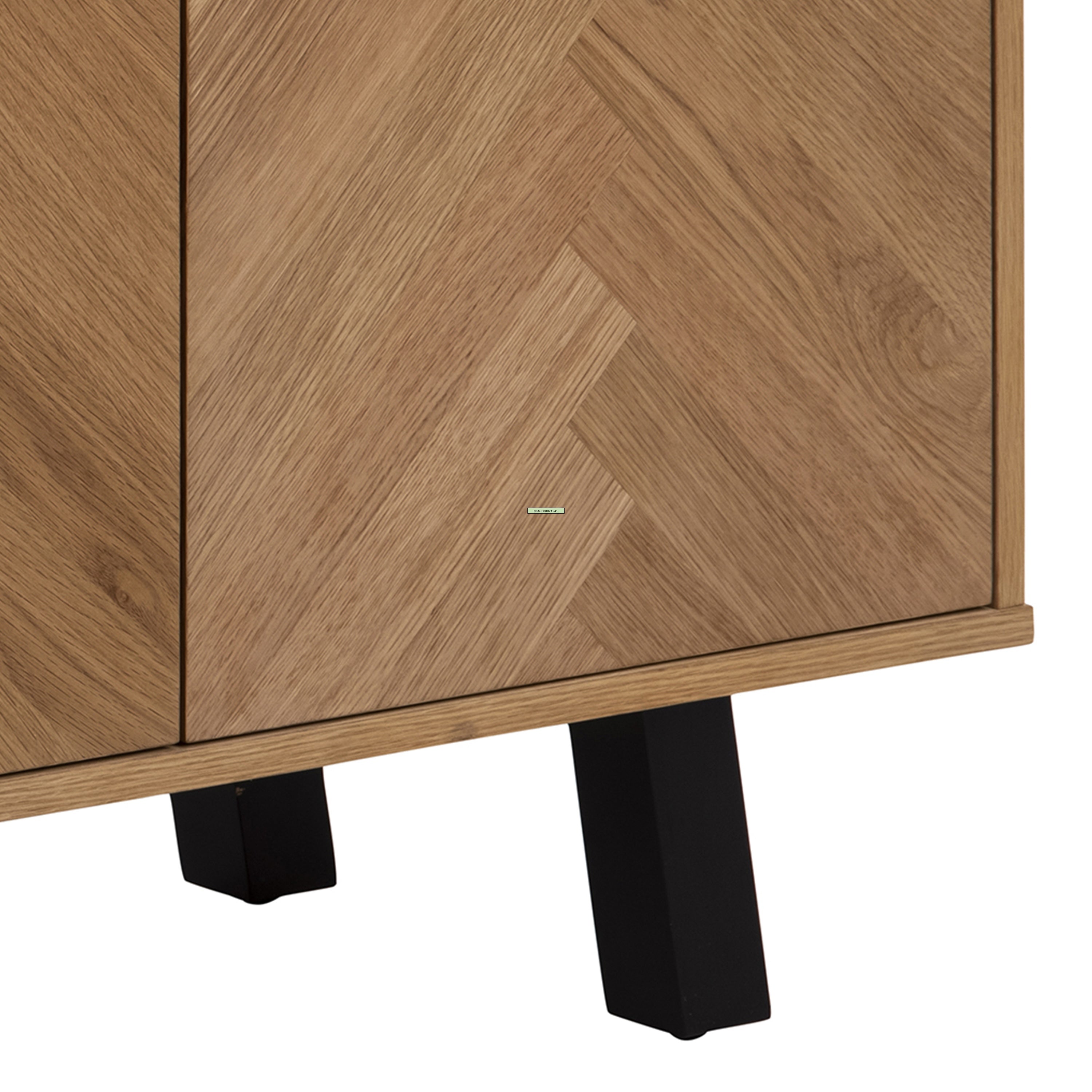 Brighton 3 Door Sideboard in Oak with Herringbone Effect – FTG, view 5