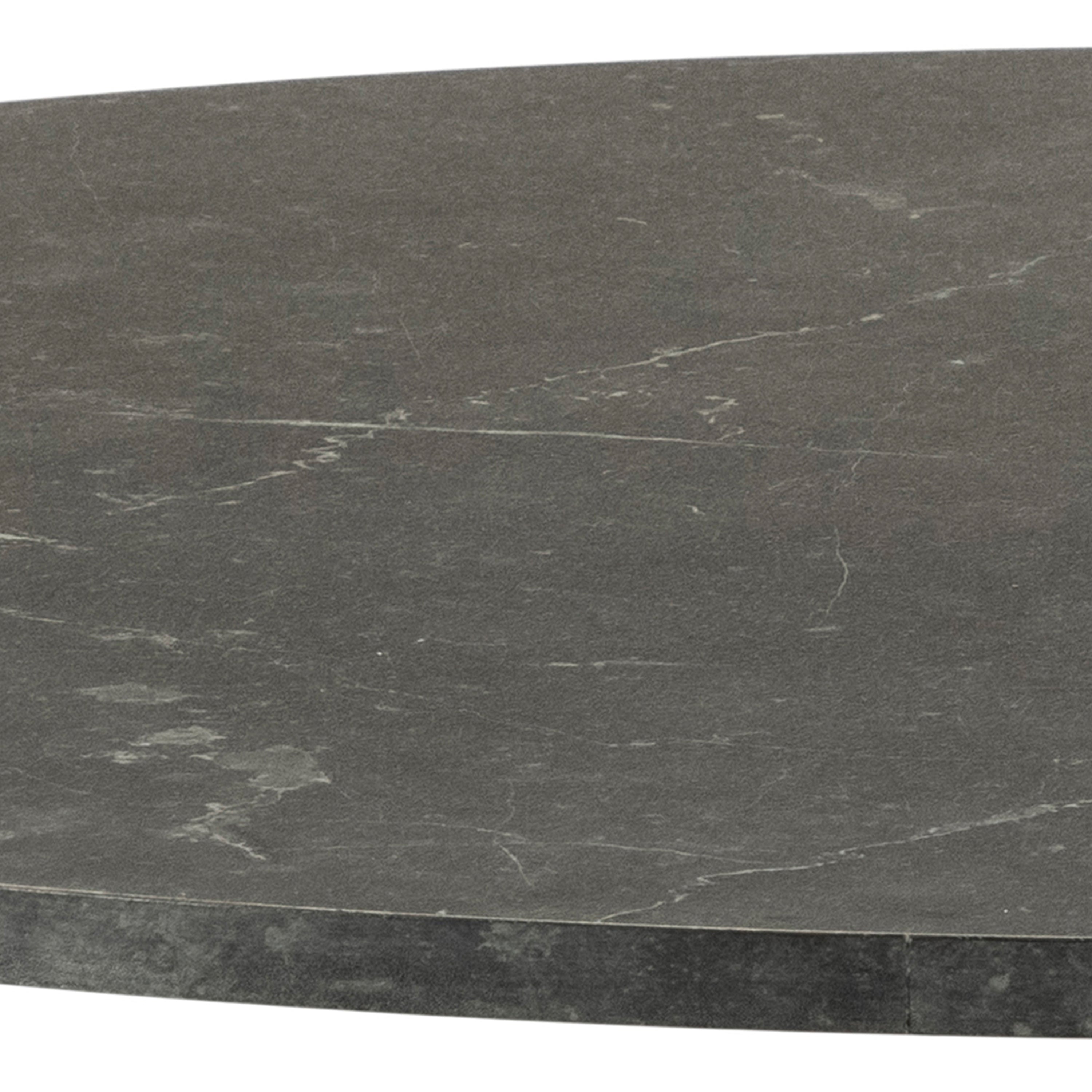 Ibiza Round Dining Table with Black Top and Matt Black Base – FTG, view 4