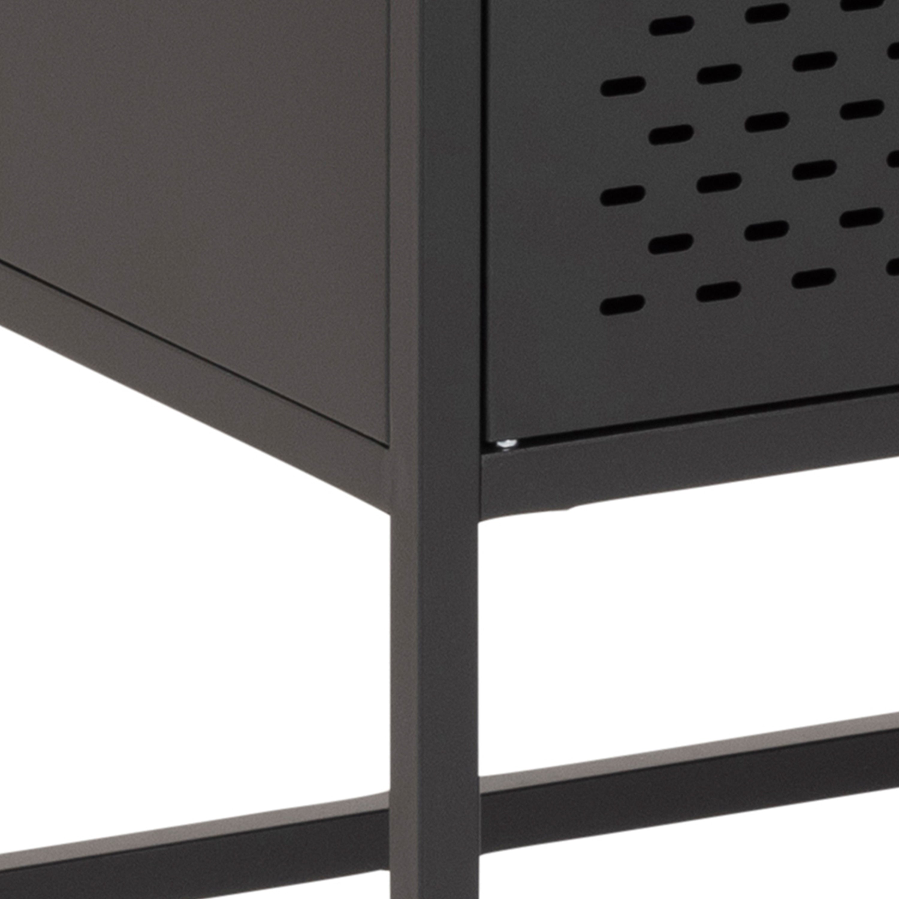 Newcastle 2 Door Cabinet in Matt Black – FTG, view 8