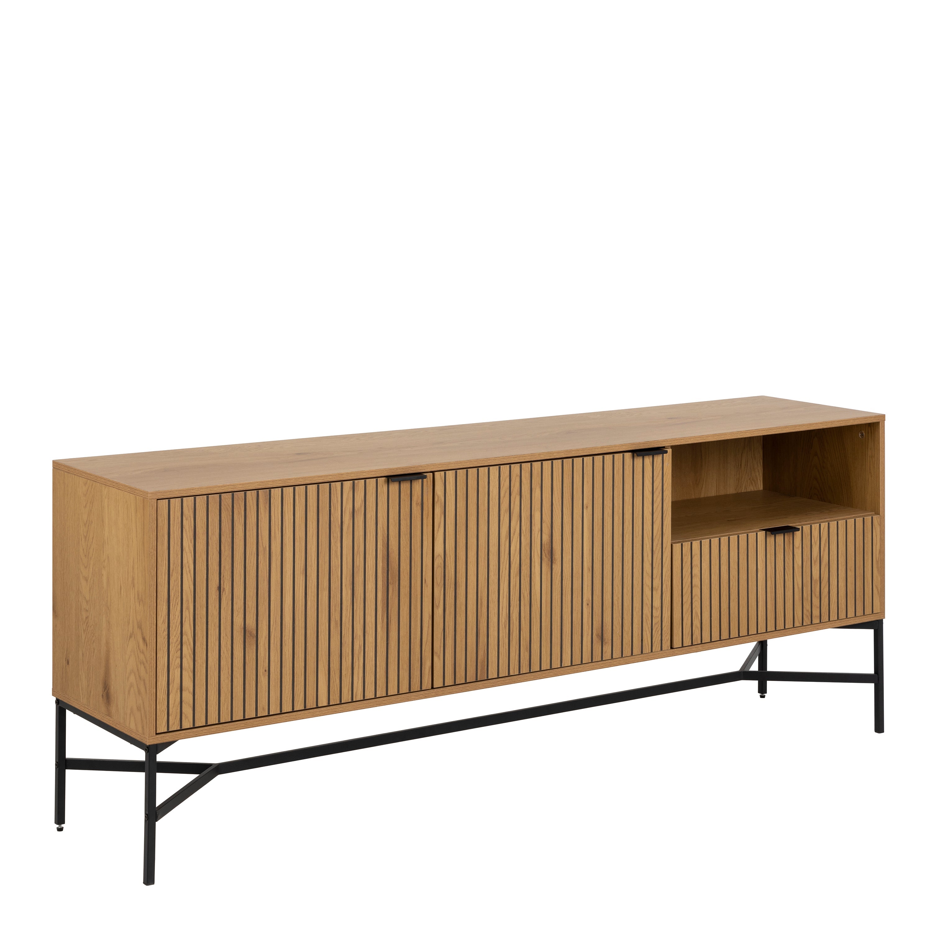 Jaipur Sideboard with 2 Doors and 1 Drawer in Wild Oak – FTG