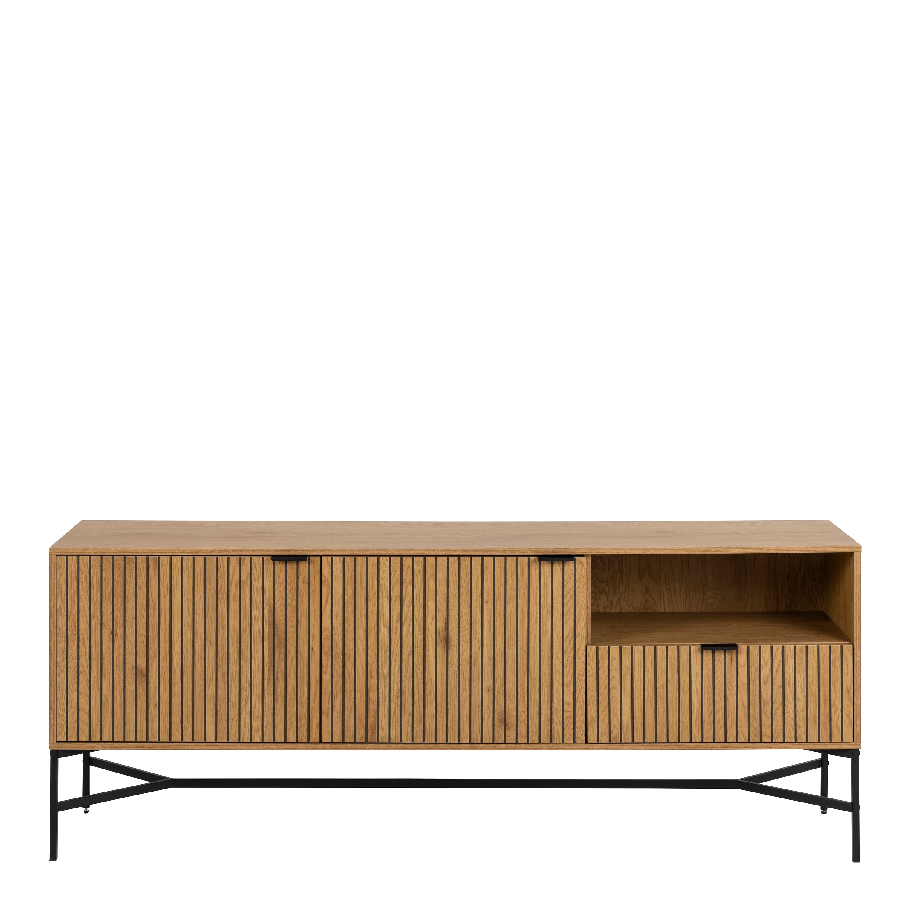 Jaipur Sideboard with 2 Doors and 1 Drawer in Wild Oak – FTG, view 2