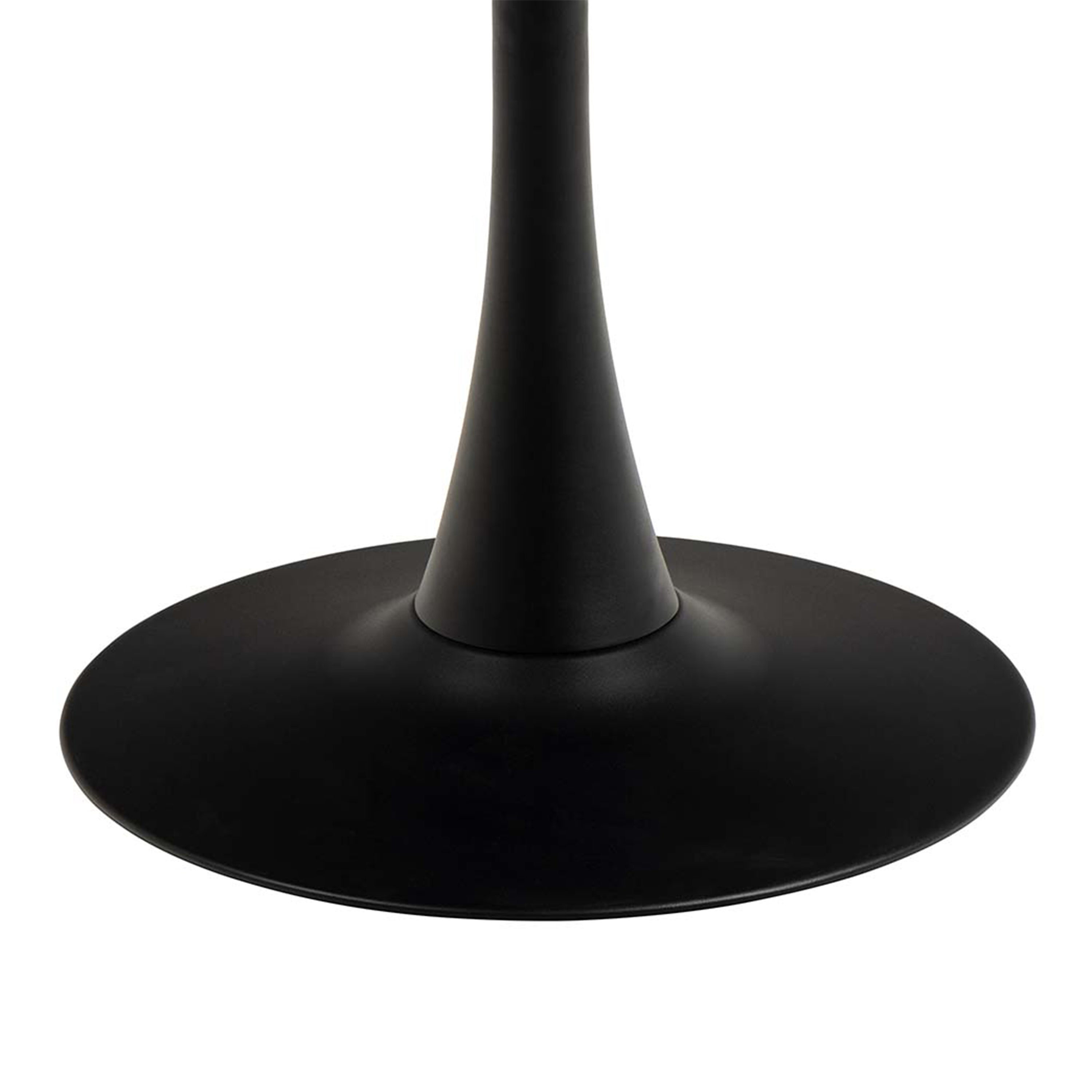 Malta Ceramic Round Dining Table in Black 90x75cm – FTG, view 8