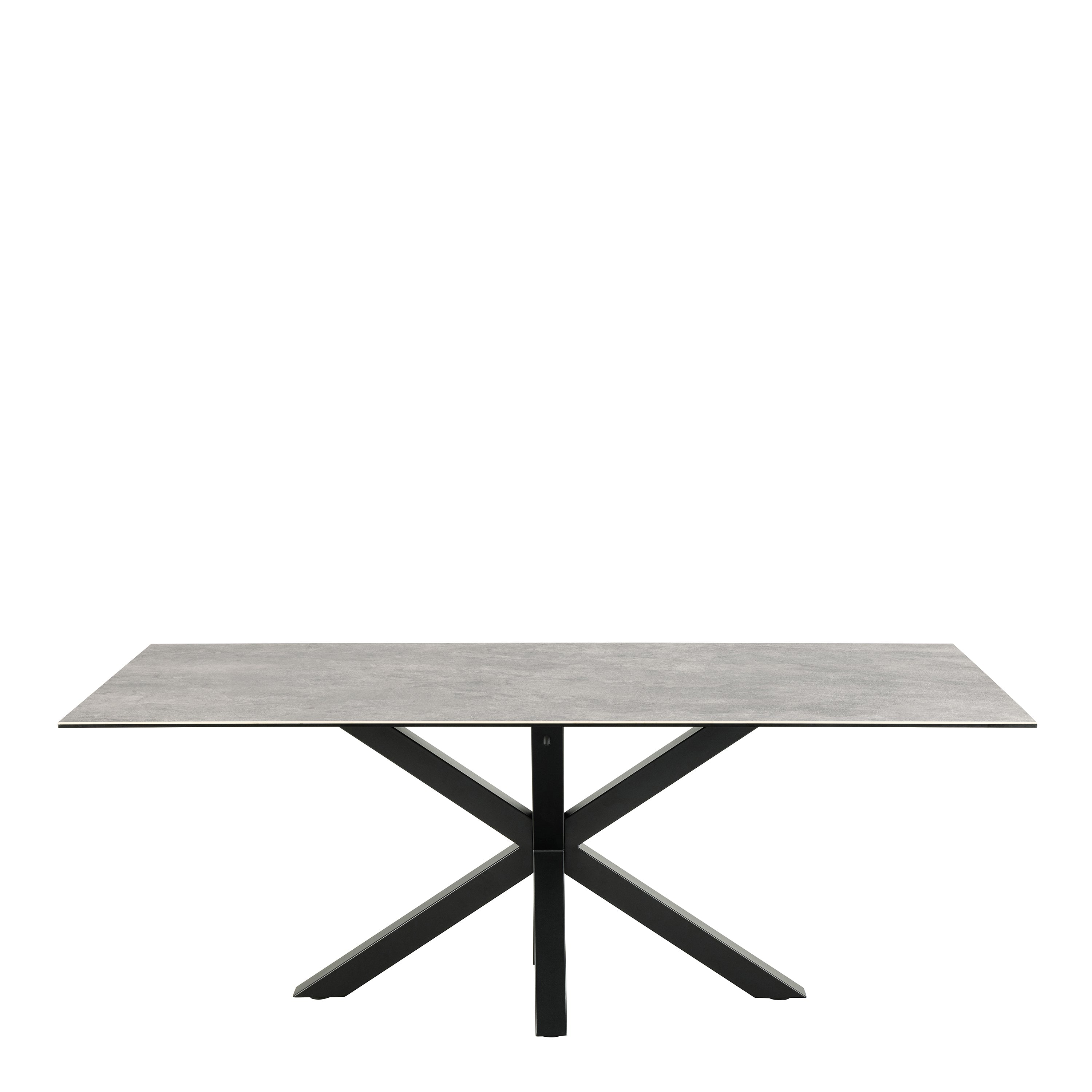 Heaven Dining Table with Ceramic Grey Top 200cm – FTG, view 2