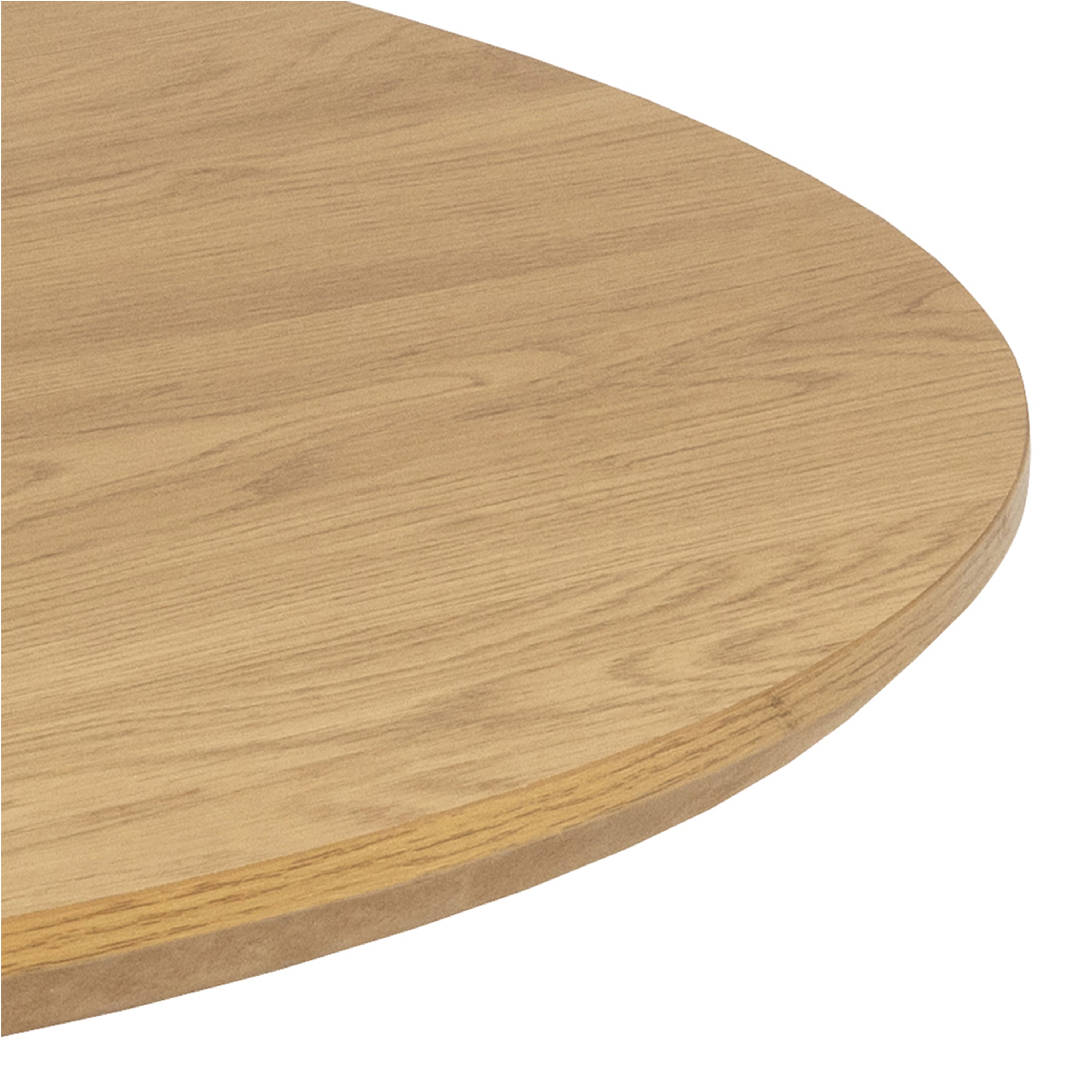 Yale Dining Table in Oak Included 4 Adele Dining Chair in Grey Fabric – FTG, view 5