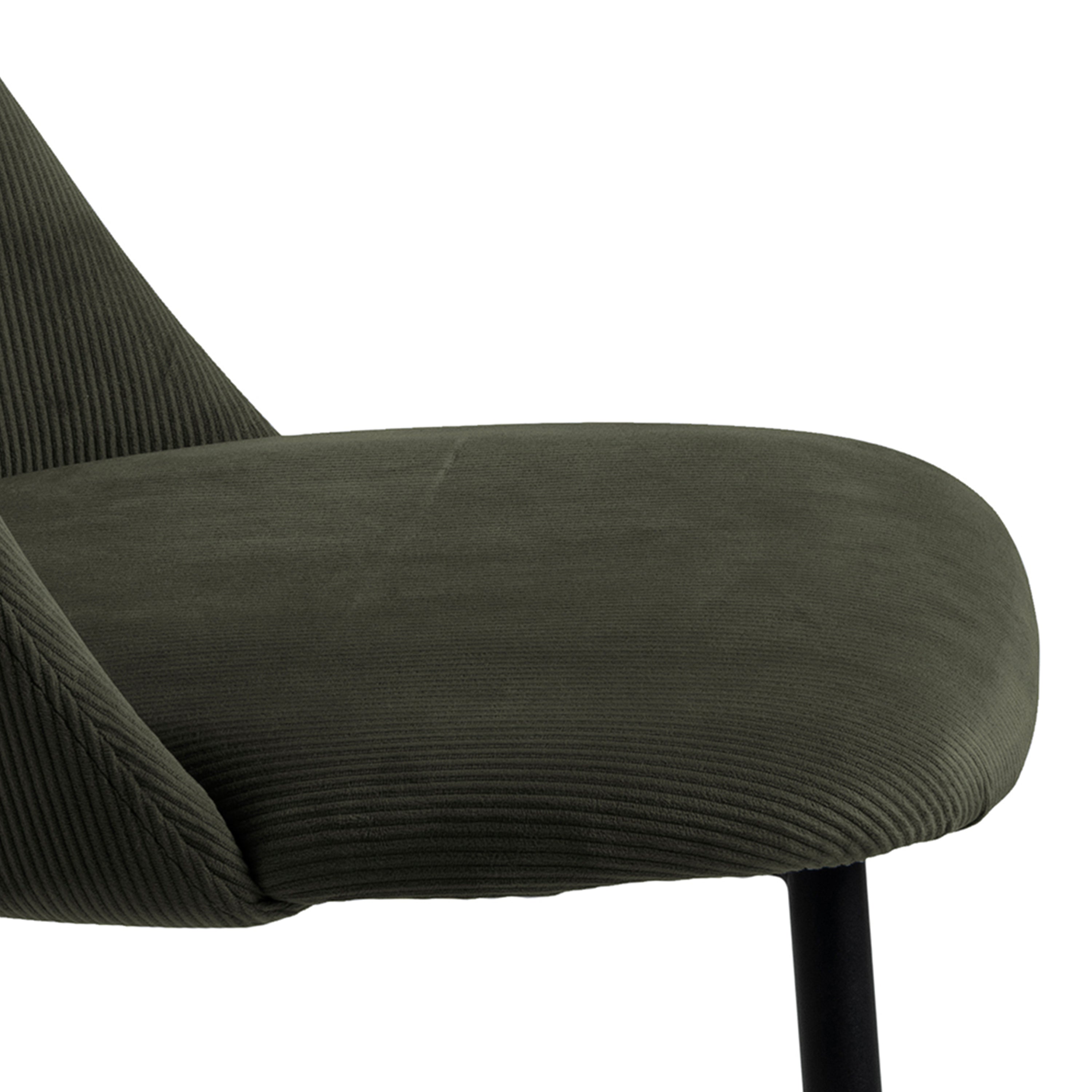Yale Dining Table in Oak Included 4 Ines Dining chair in Olive Green – FTG, view 10