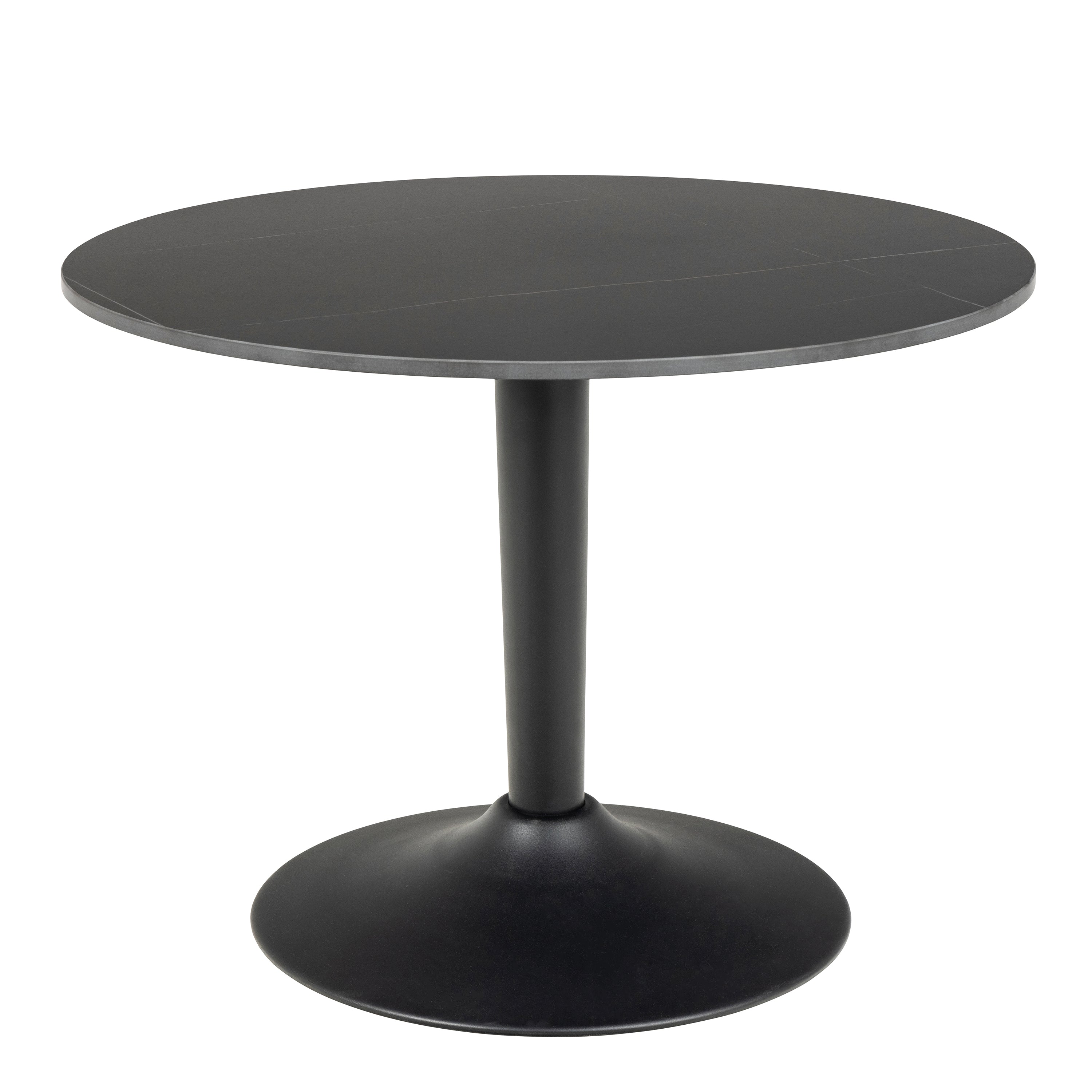 Malta Ceramic Round Coffee Table in Matt black 60x45cm – FTG