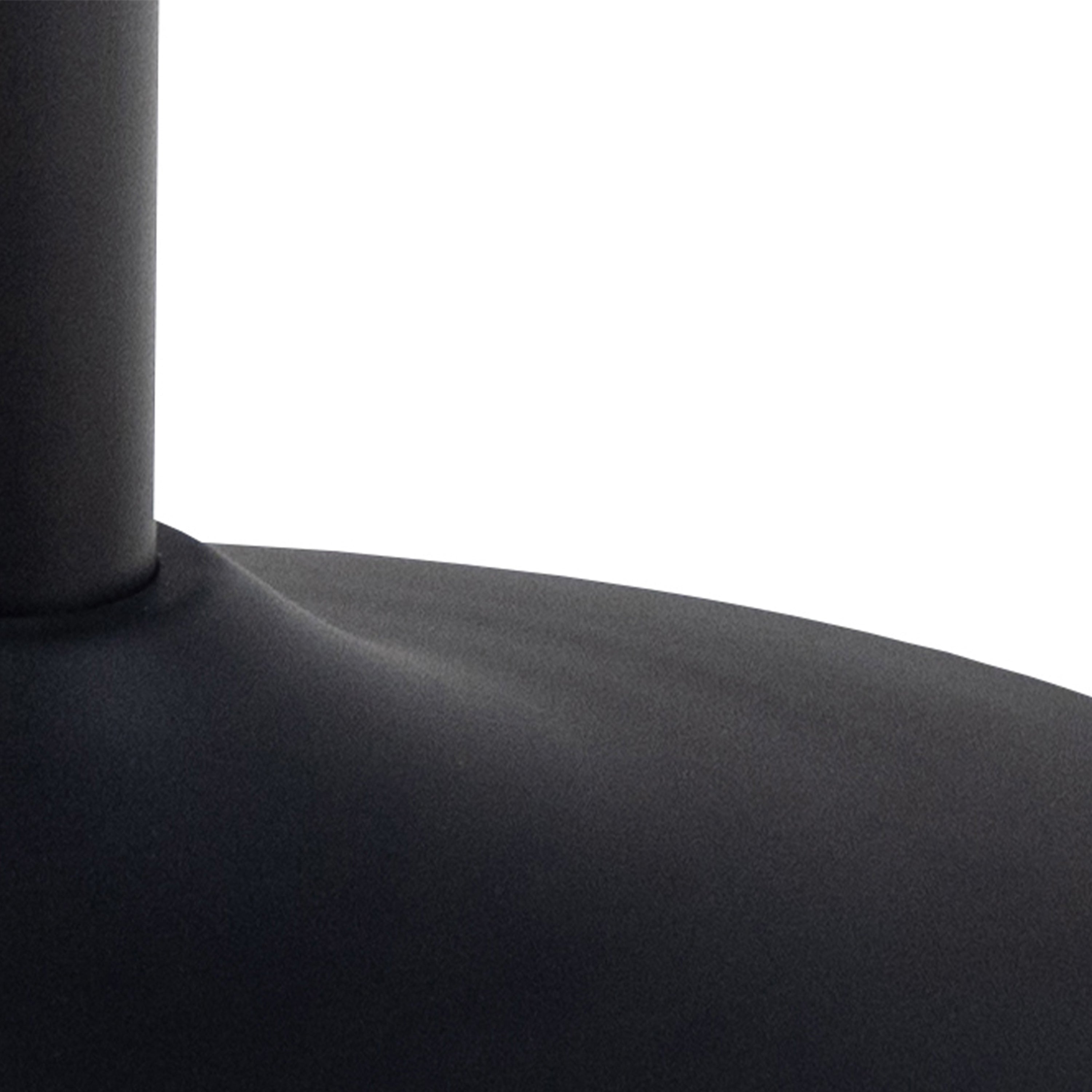 Malta Ceramic Round Bar Table in Matt Black – FTG, view 8