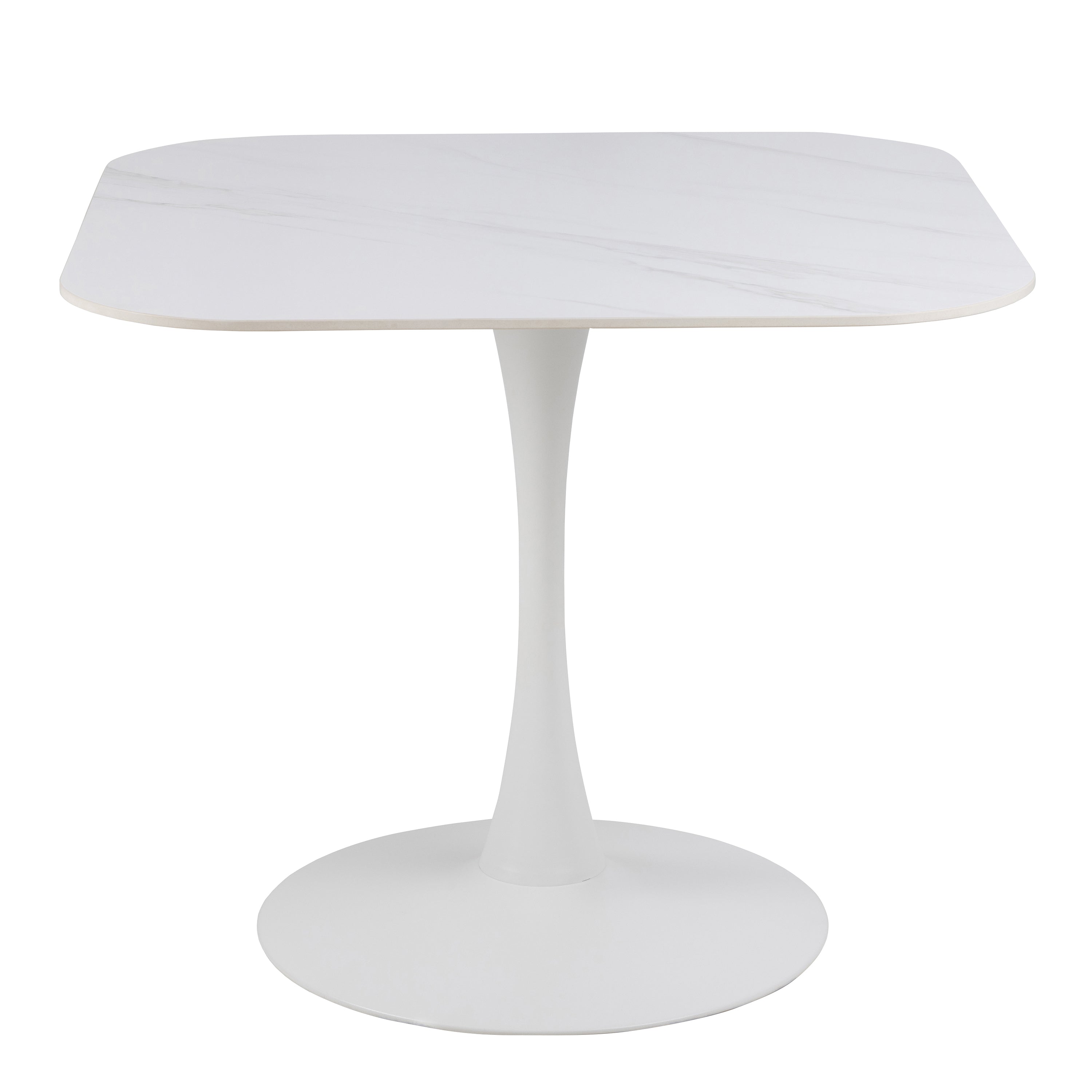 Malta Ceramic Square Dining Table in White – FTG