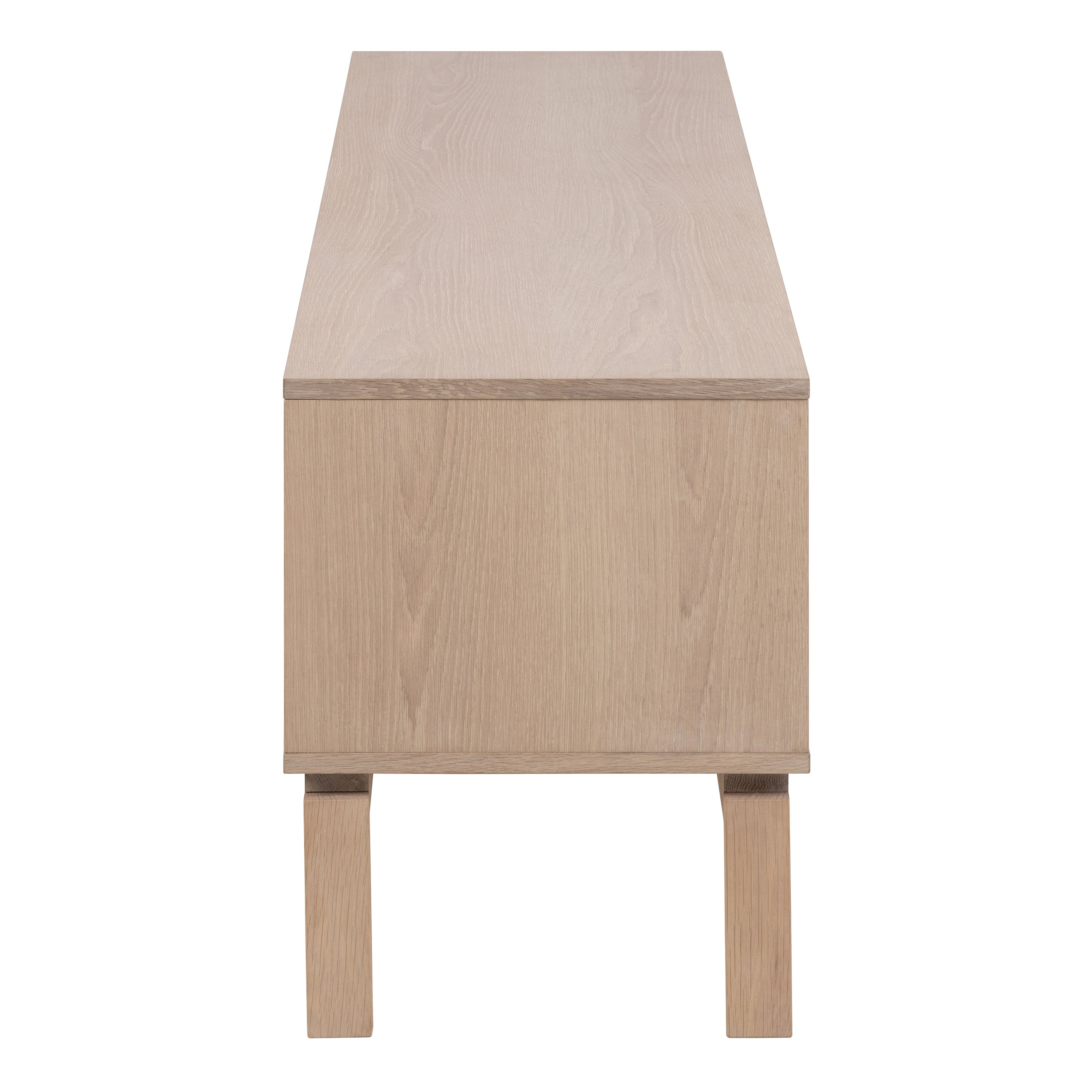 Linley 2 Door TV Unit in White Oak – FTG, view 3