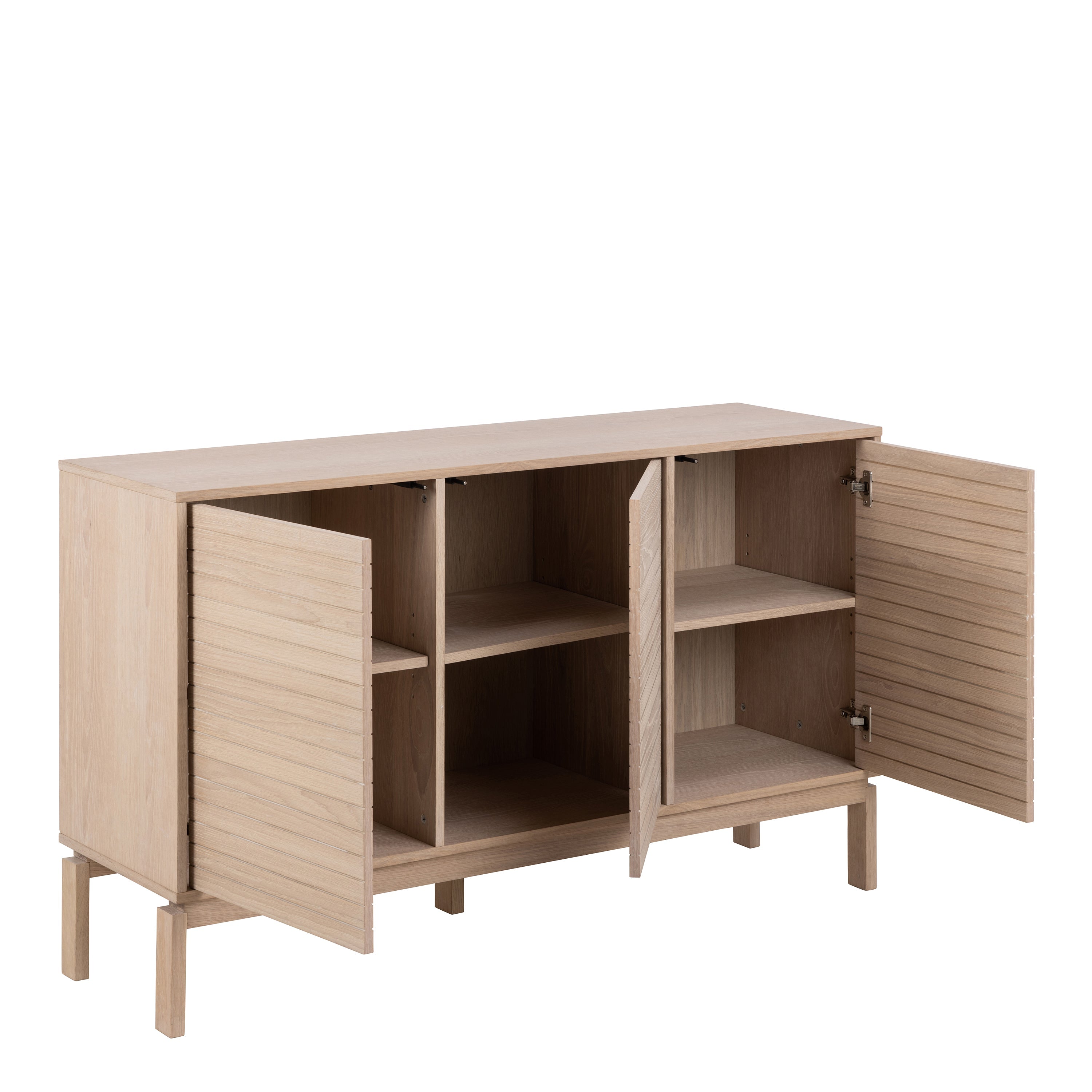 Linley 3 Door Sideboard in White Oak – FTG, view 4