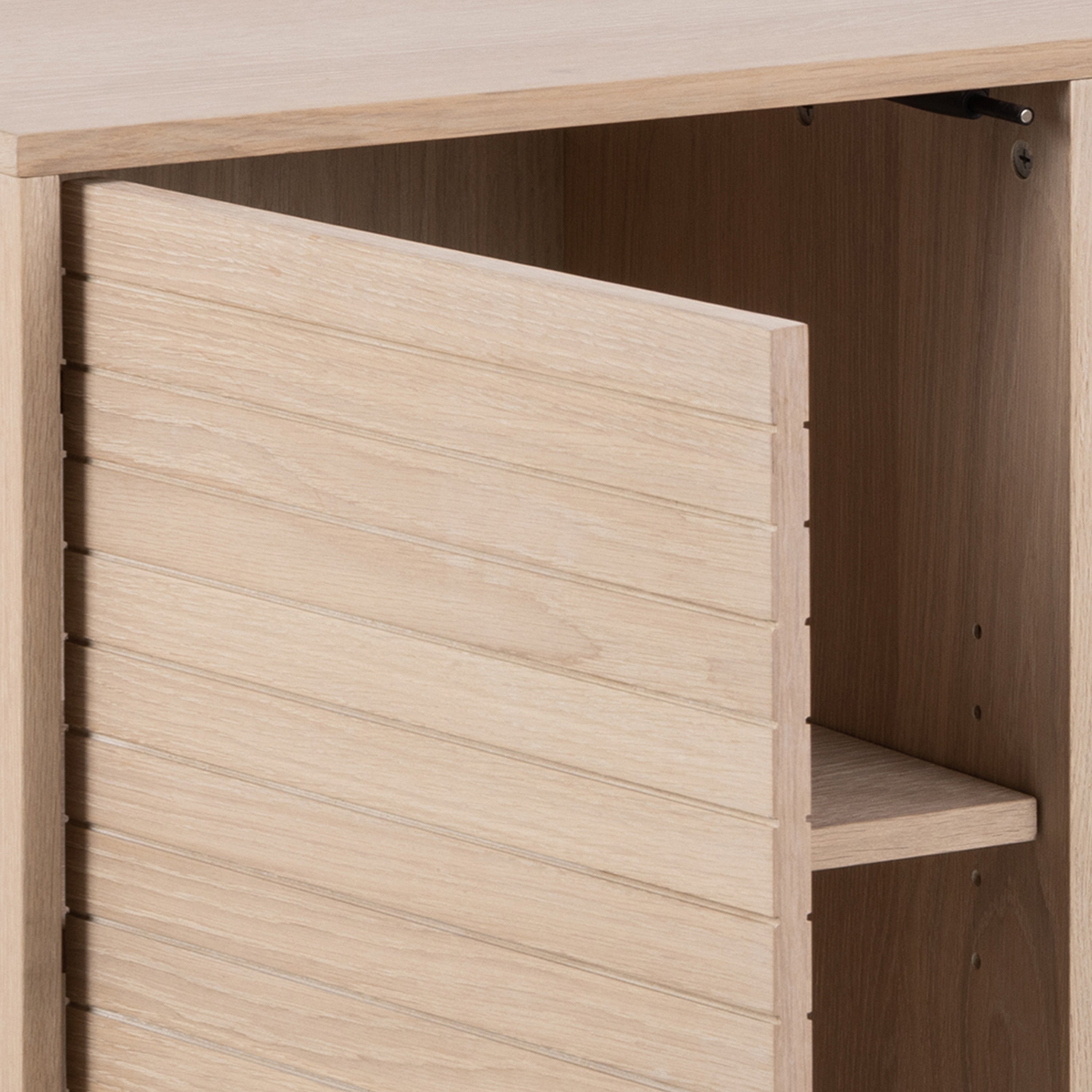 Linley 3 Door Sideboard in White Oak – FTG, view 8