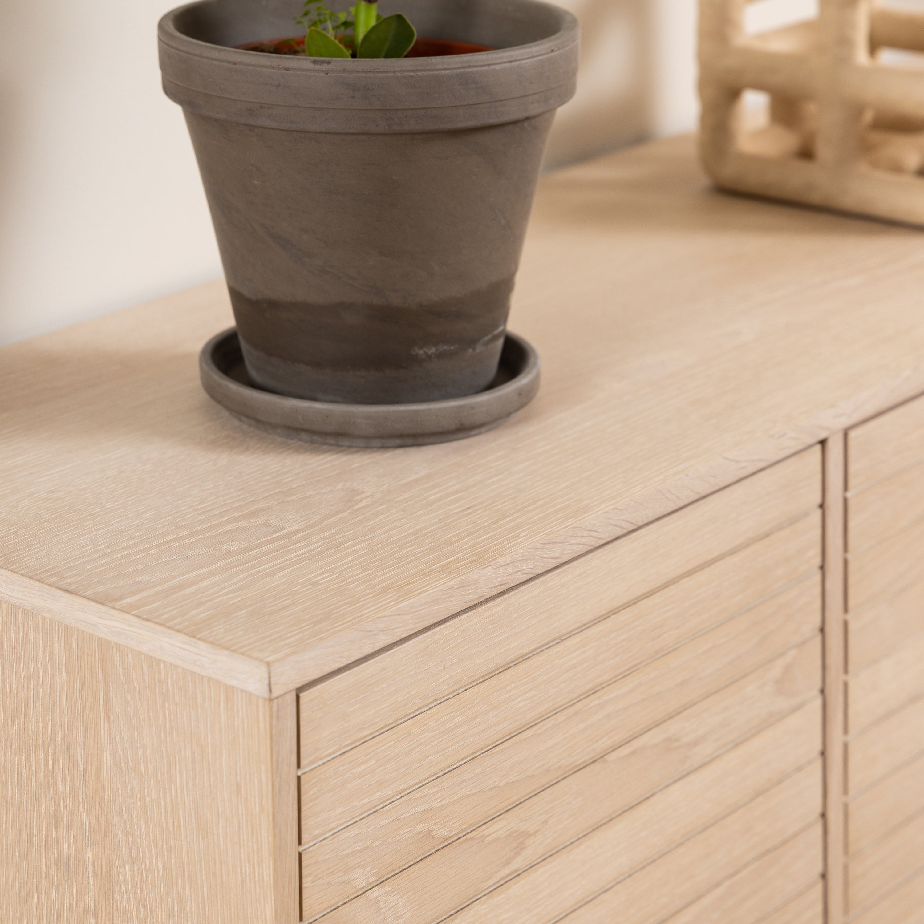 Linley 4 Door Sideboard in White Oak – FTG, view 8