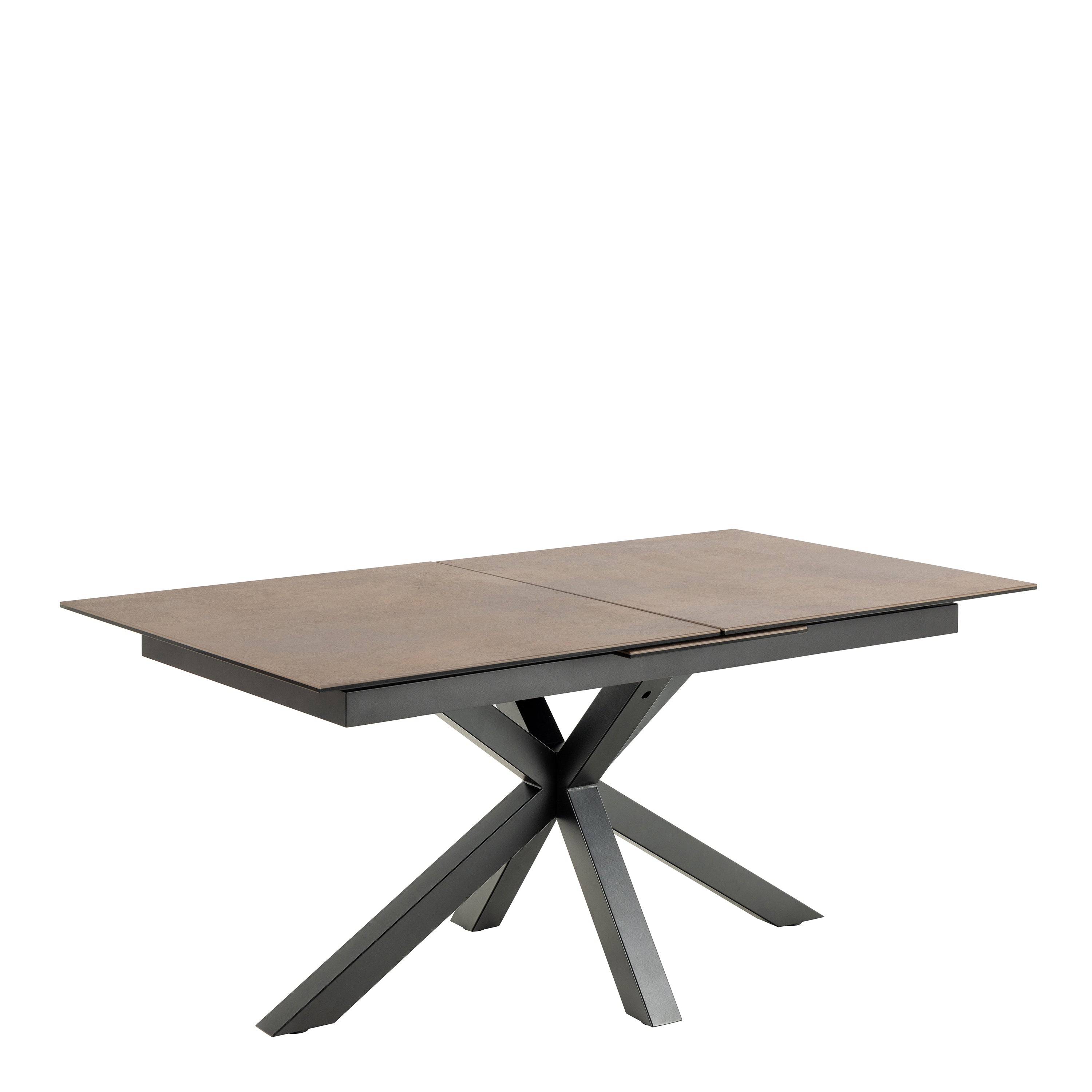 Heaven Extendable Dining Table with Ceramic Rusty Brown Top 168cm – FTG