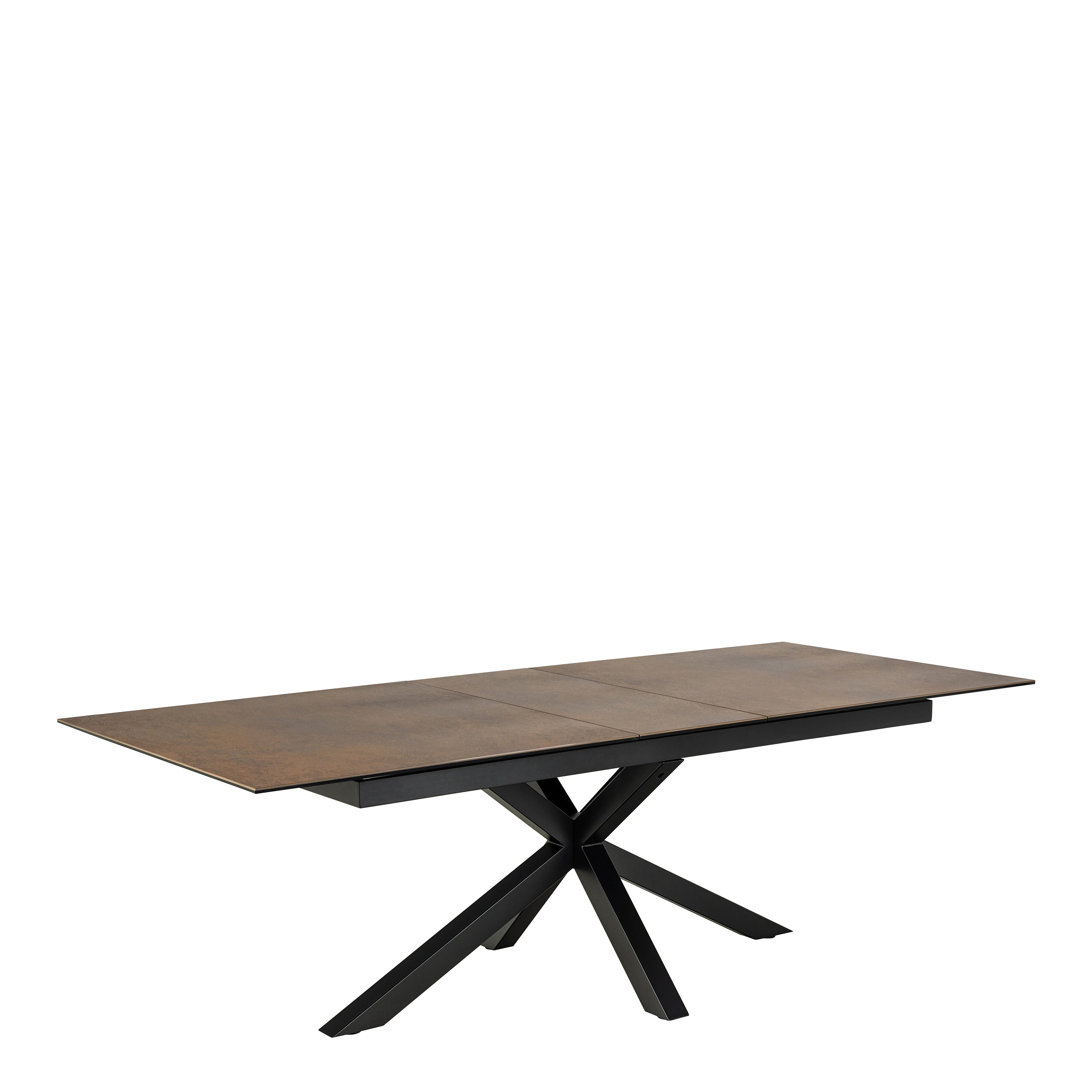 Heaven Extendable Dining Table with Ceramic Rusty Brown Top 200cm – FTG, view 3