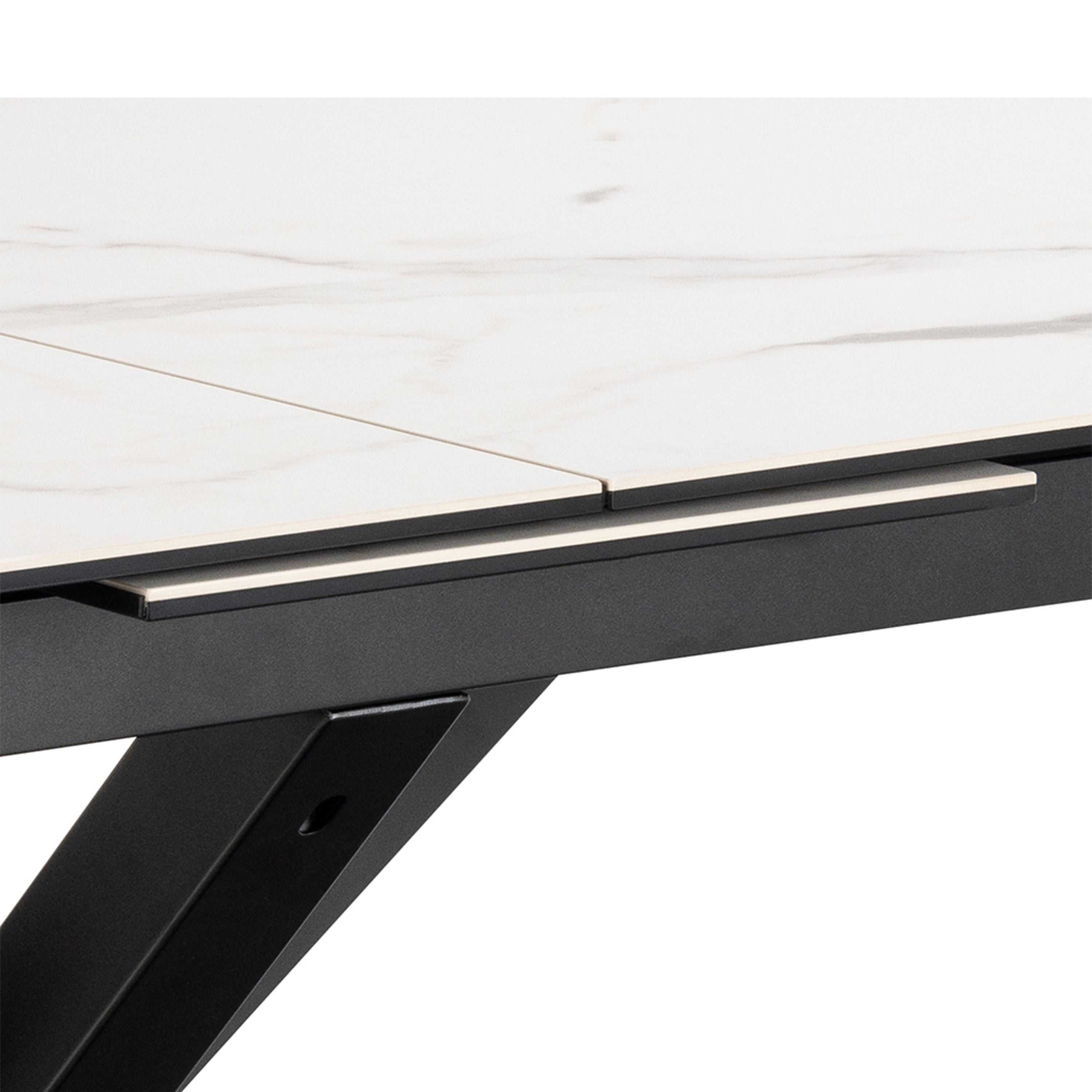 Heaven Extendable Dining Table with Ceramic White Top 168cm – FTG, view 10