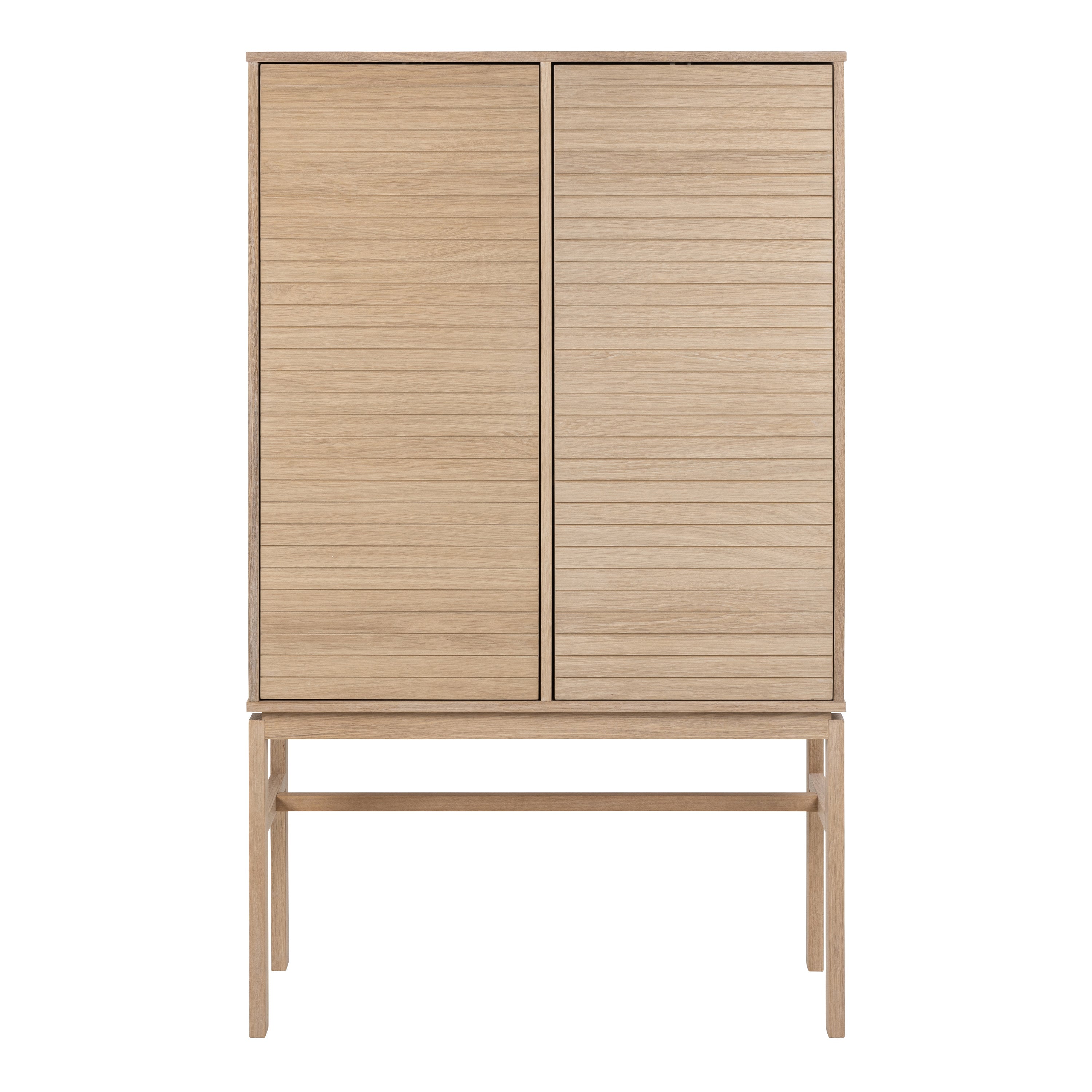 Linley Cabinet with 2 Doors and 4 Shelves in White Oak – FTG, view 2