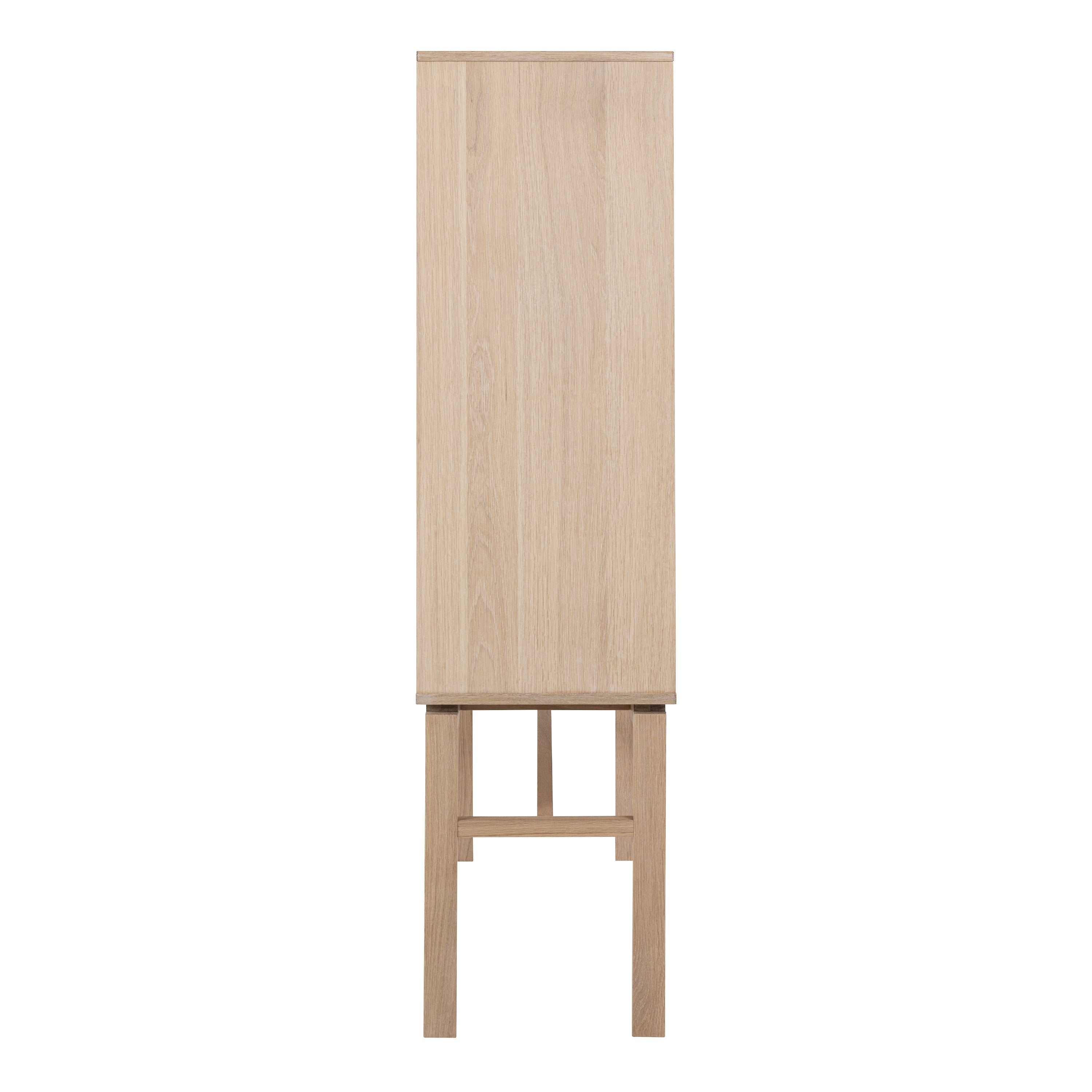 Linley Cabinet with 2 Doors and 4 Shelves in White Oak – FTG, view 3