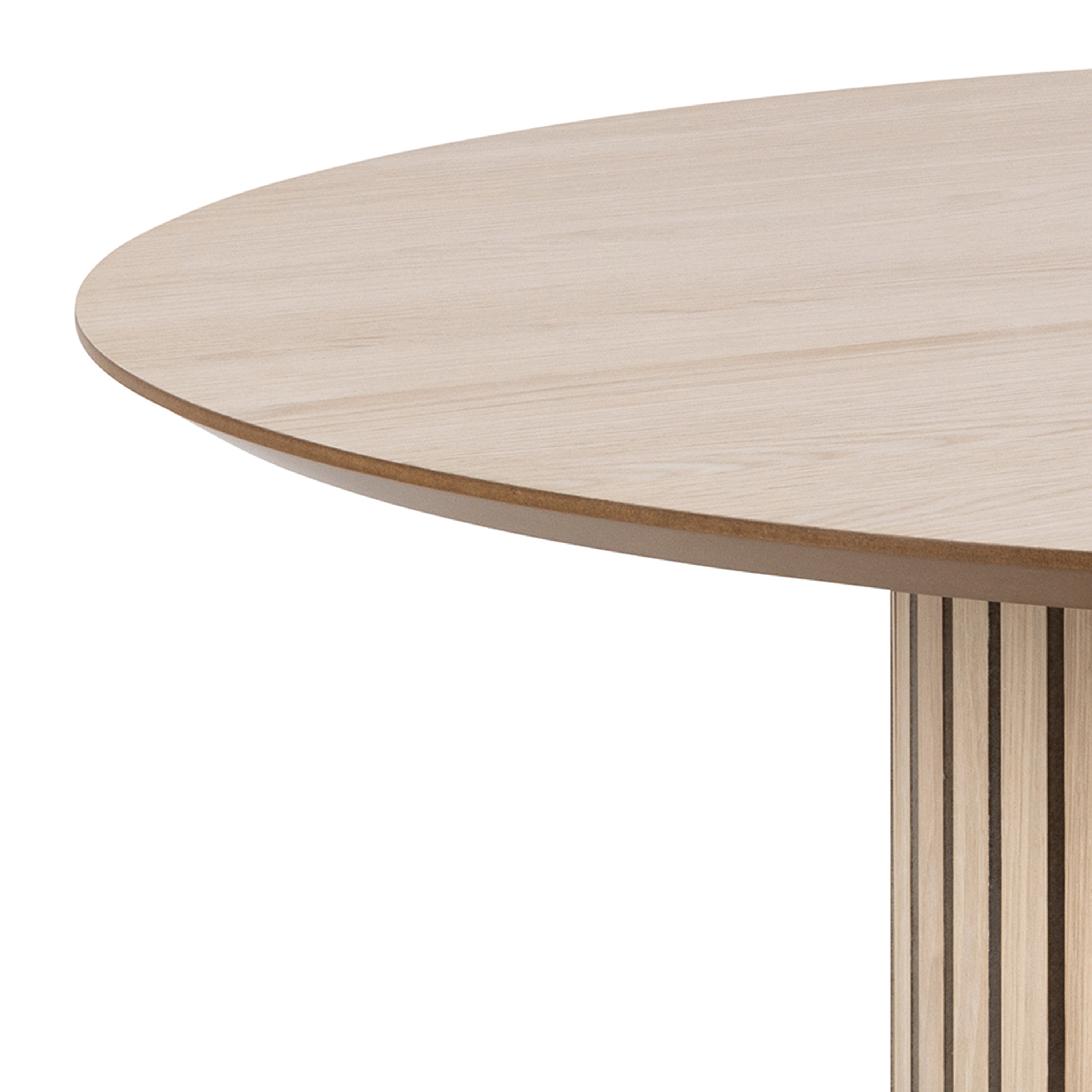 Linley Round Dining Table in White Oak – FTG, view 6