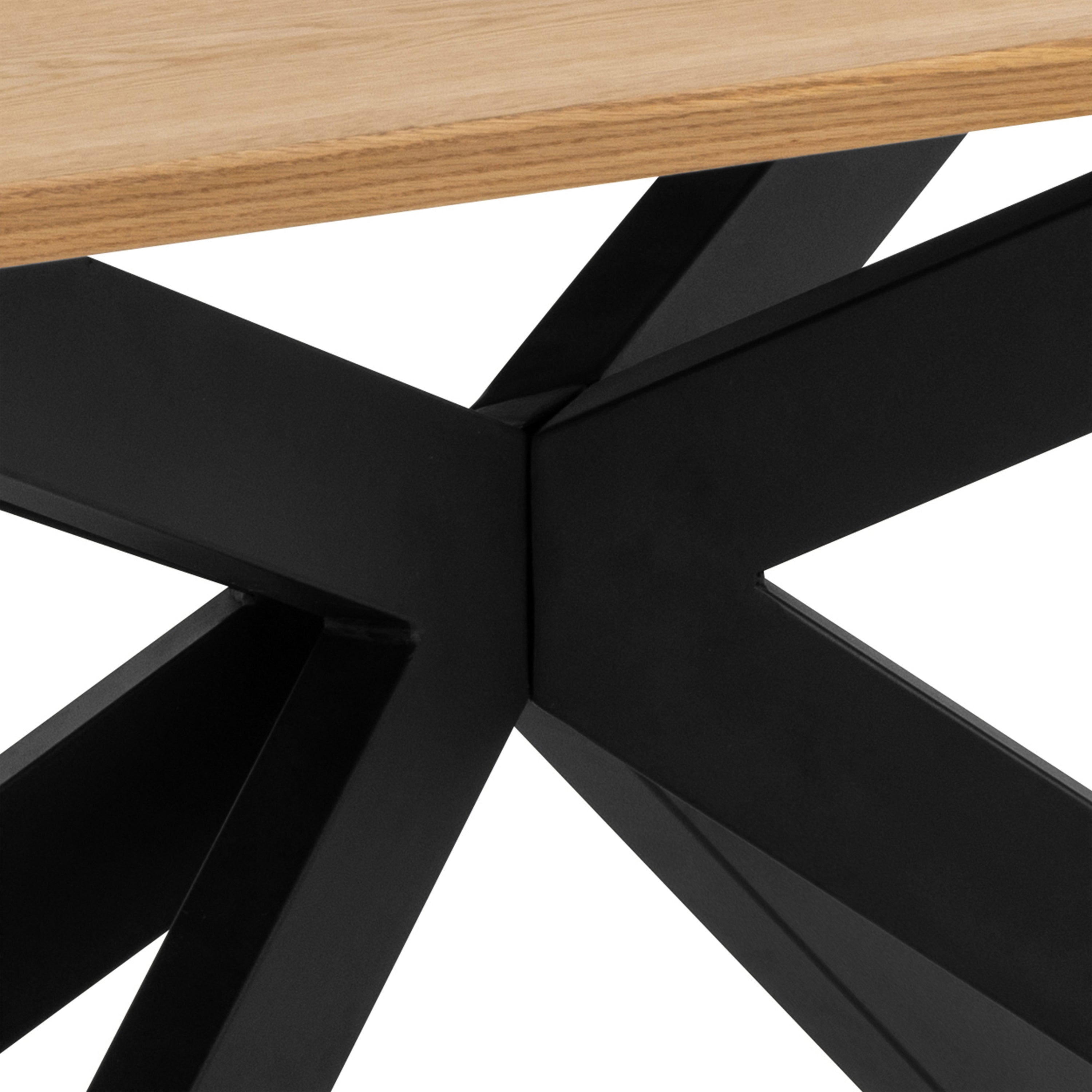 Irwine Dining Table in Matt Oak 200x75cm – FTG, view 7