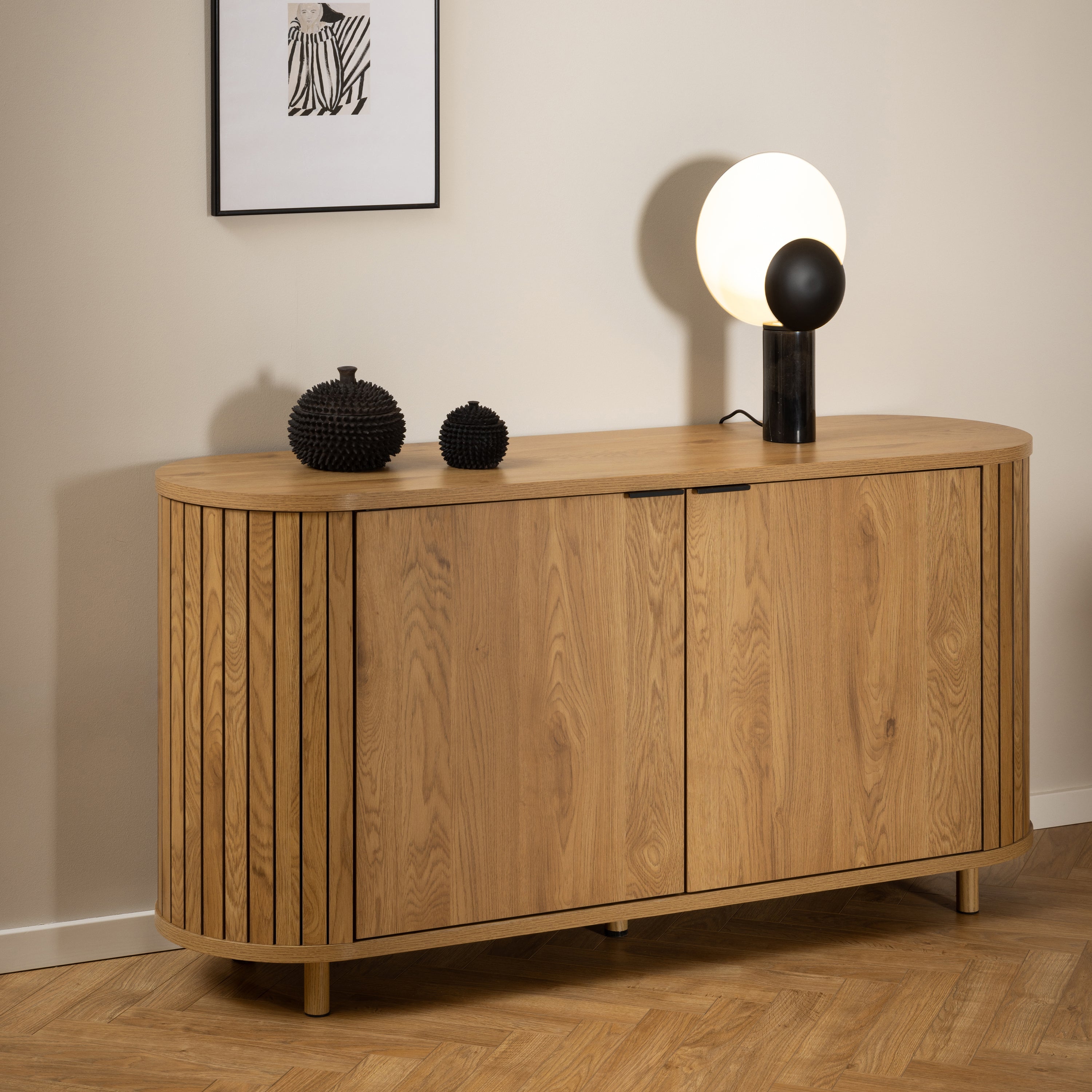Colima 2 Door Sideboard in Oak – FTG, view 6