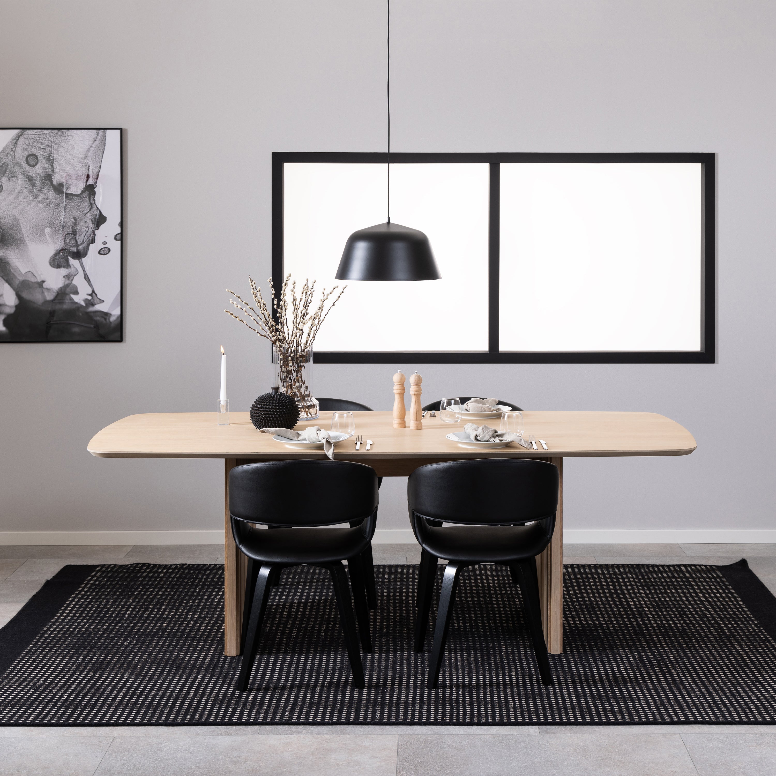Christo Dining Table in Oak 220x75cm – FTG, view 3