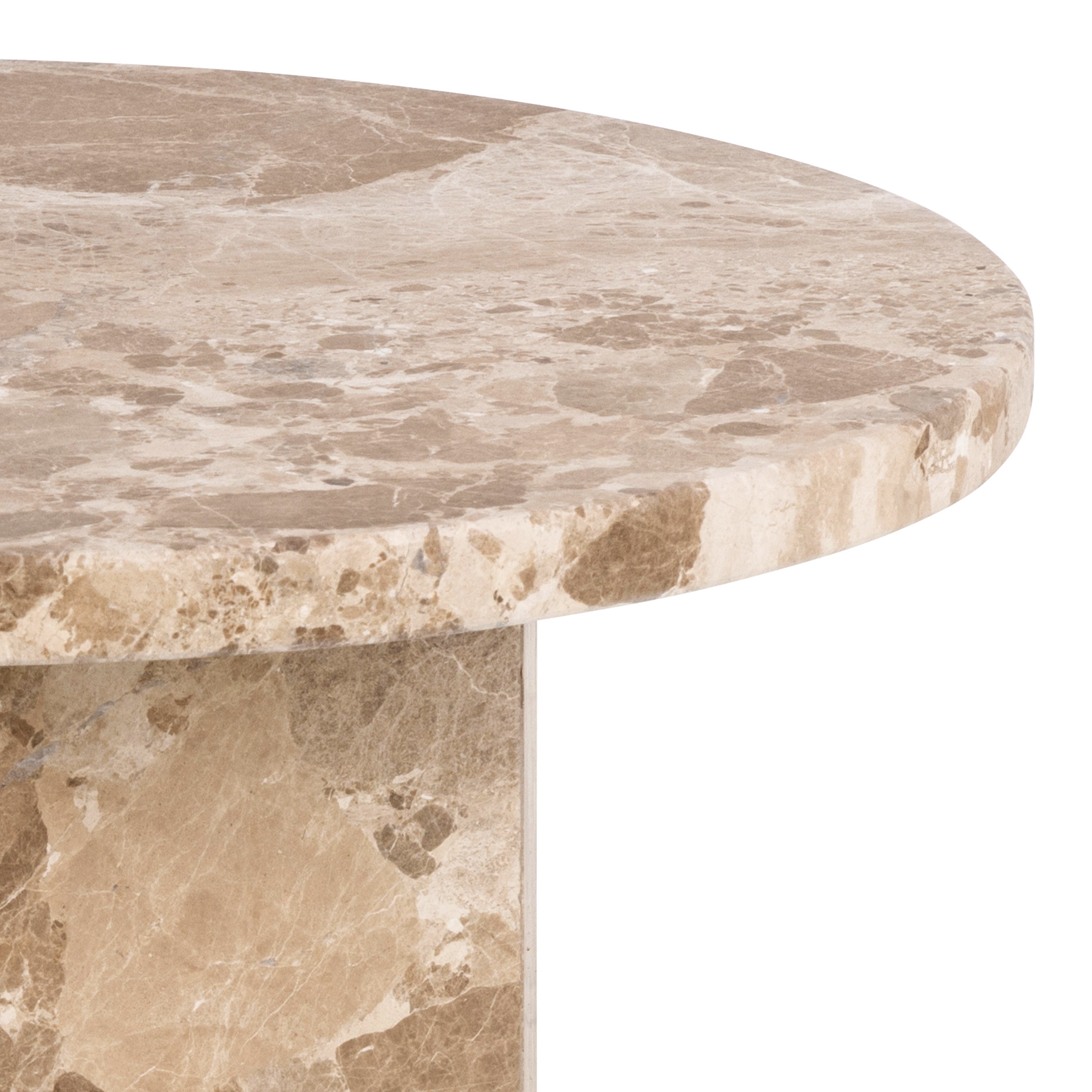 Naxos Side Table in Brown Marble – FTG, view 9