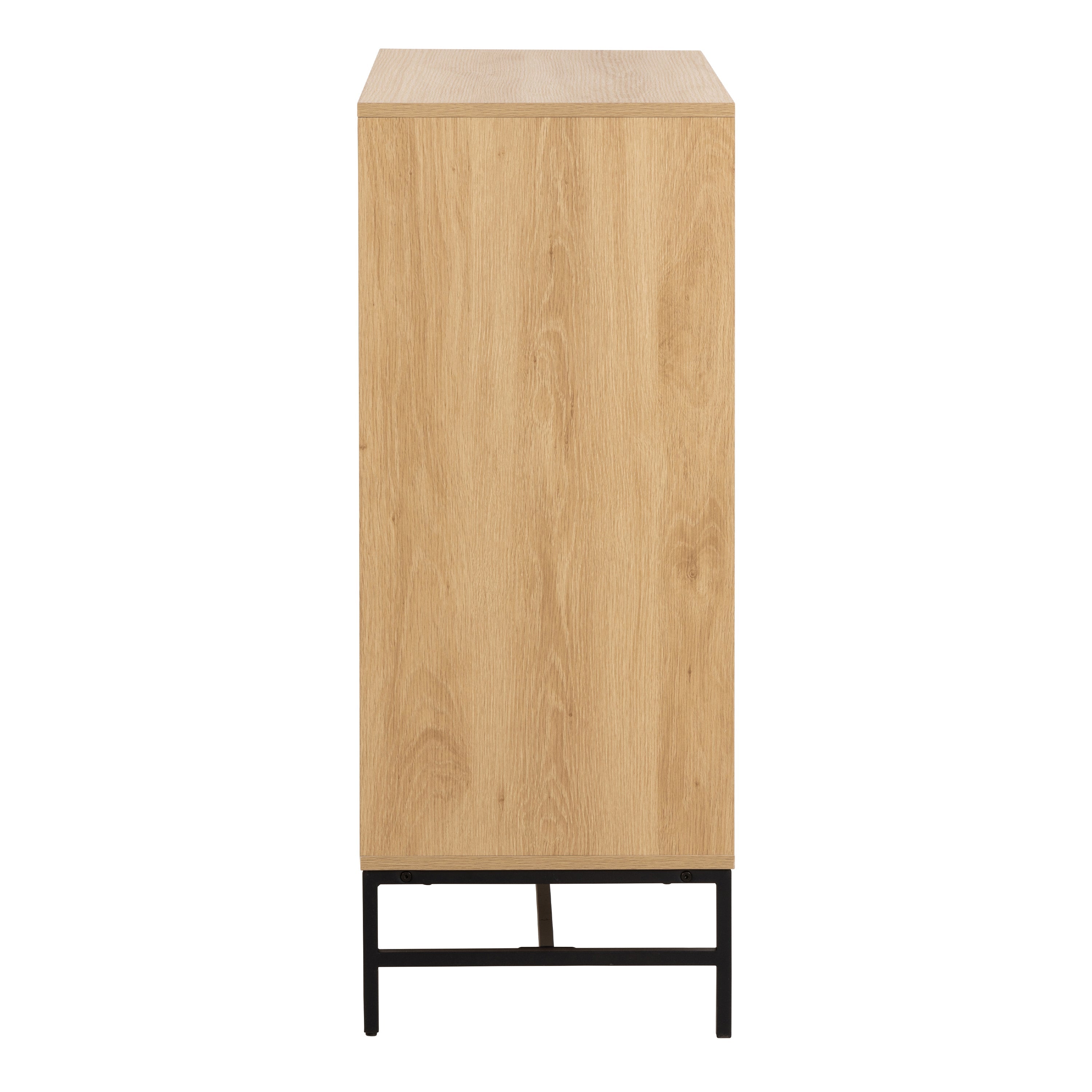 Albany Chest of 4 Drawers in Oak/Black Legs – FTG, view 3