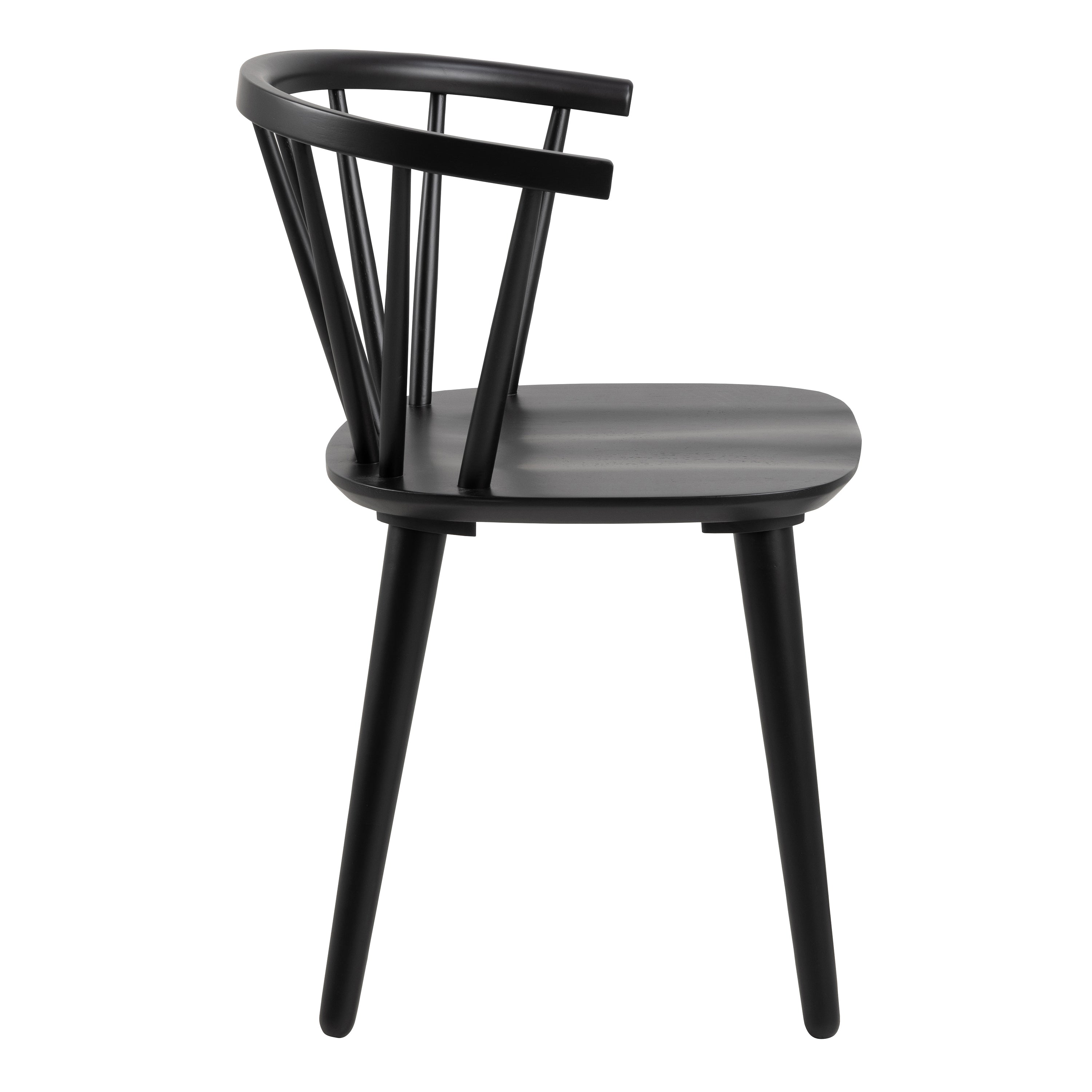 Christo Dining Table in Oak Included 6 Ida Dining Chairs in Black – FTG, view 10