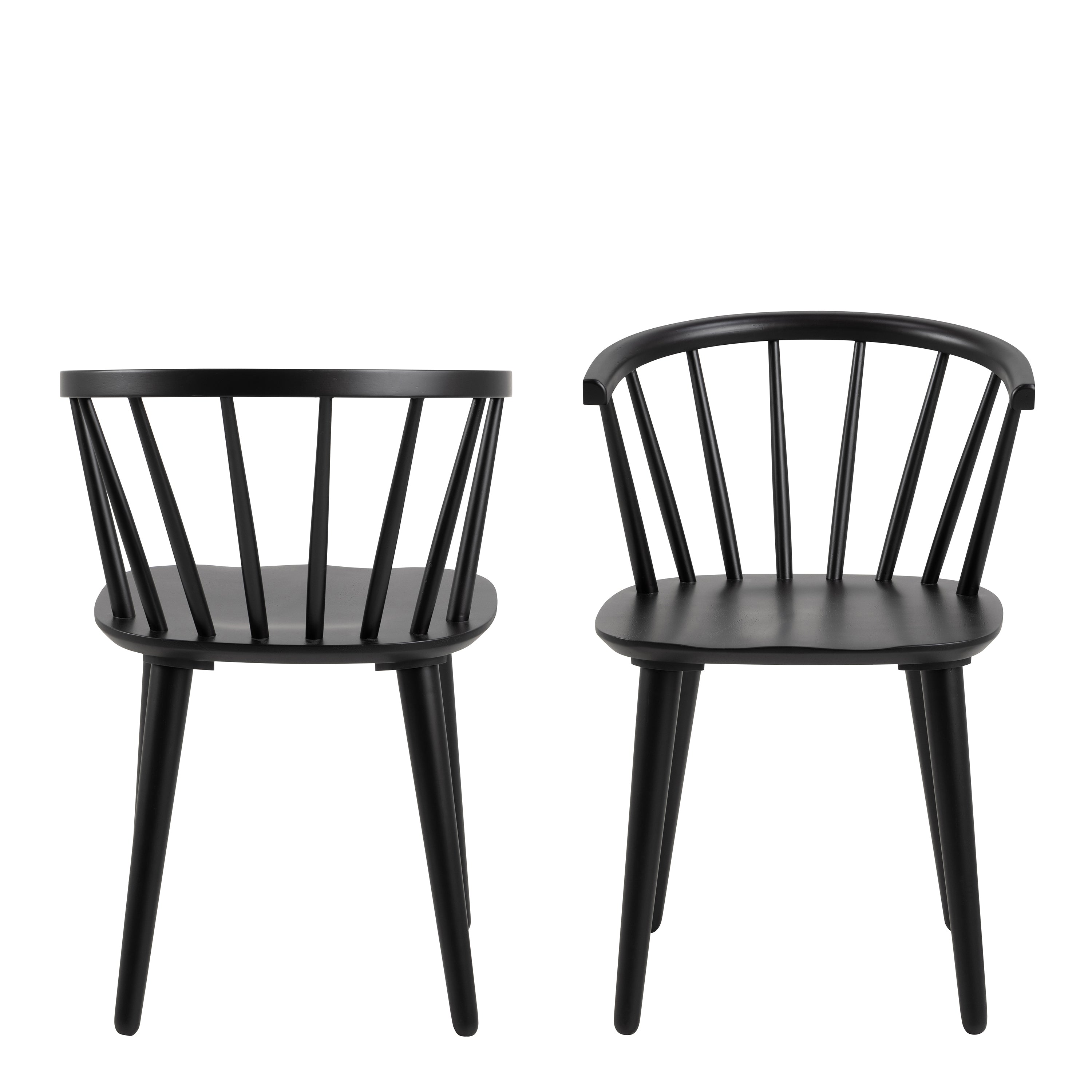 Christo Dining Table in Oak Included 6 Ida Dining Chairs in Black – FTG, view 9