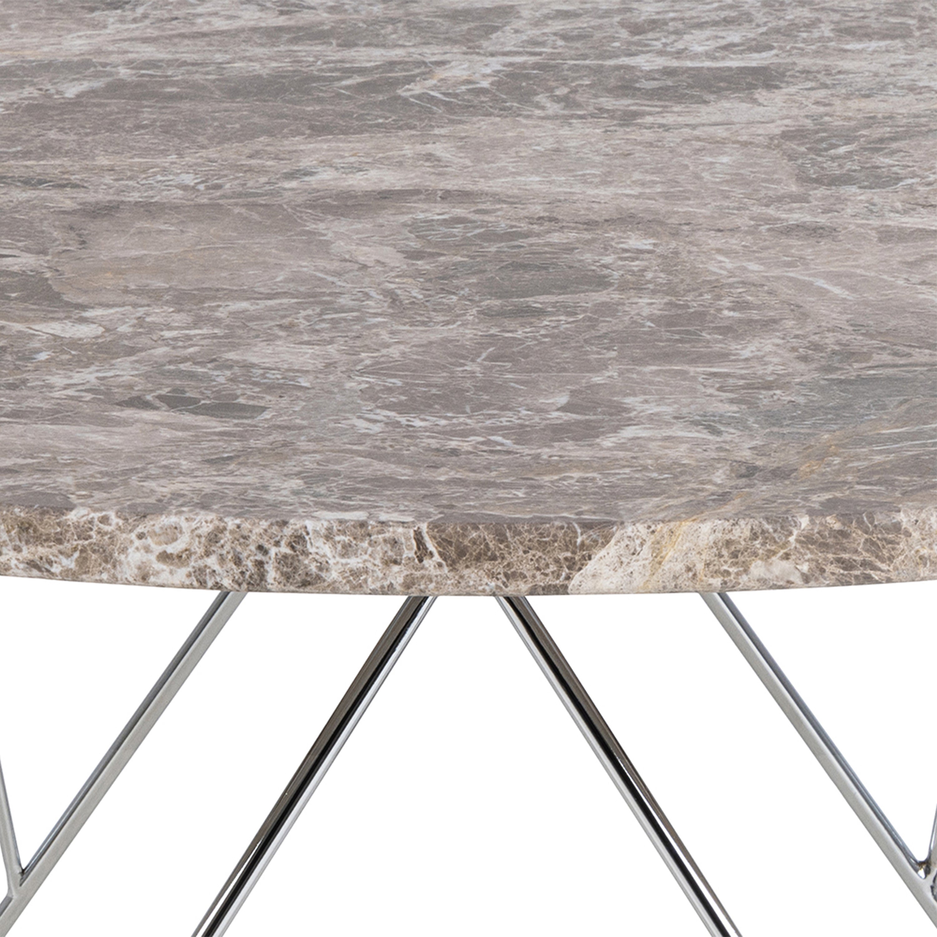 Prunus Round Coffee Table with Grey-Brown Marble Top – FTG, view 8