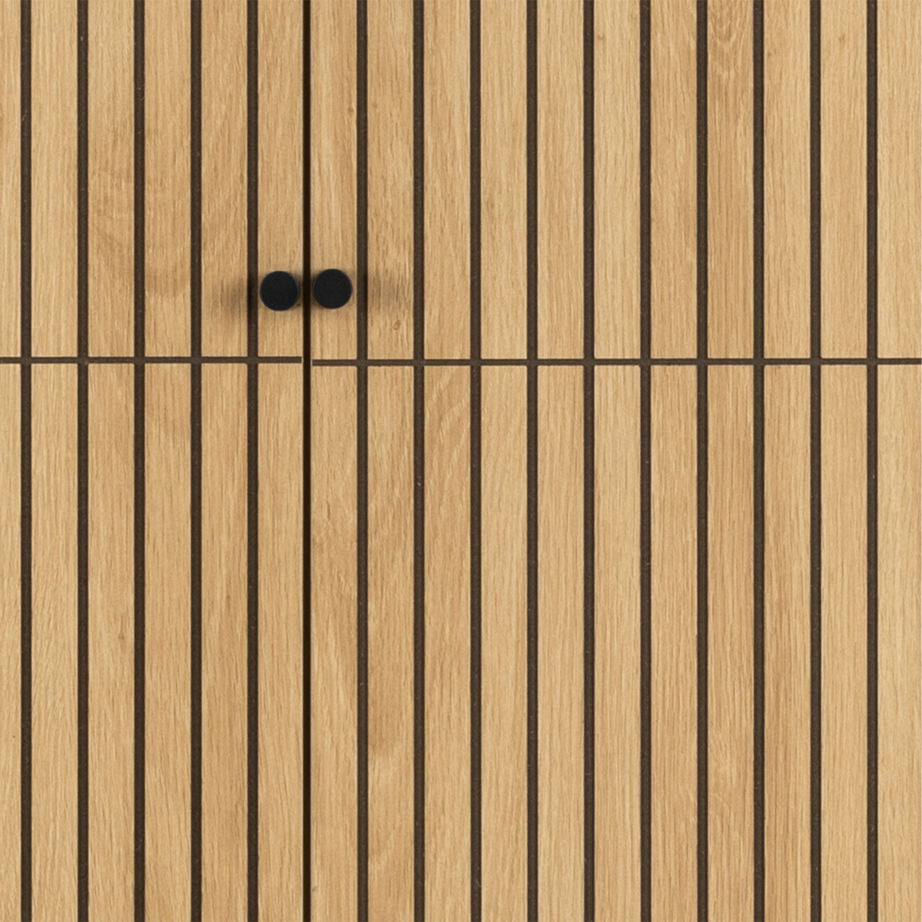 Albany Wardrobe 4 Doors in Black/Oak – FTG, view 10