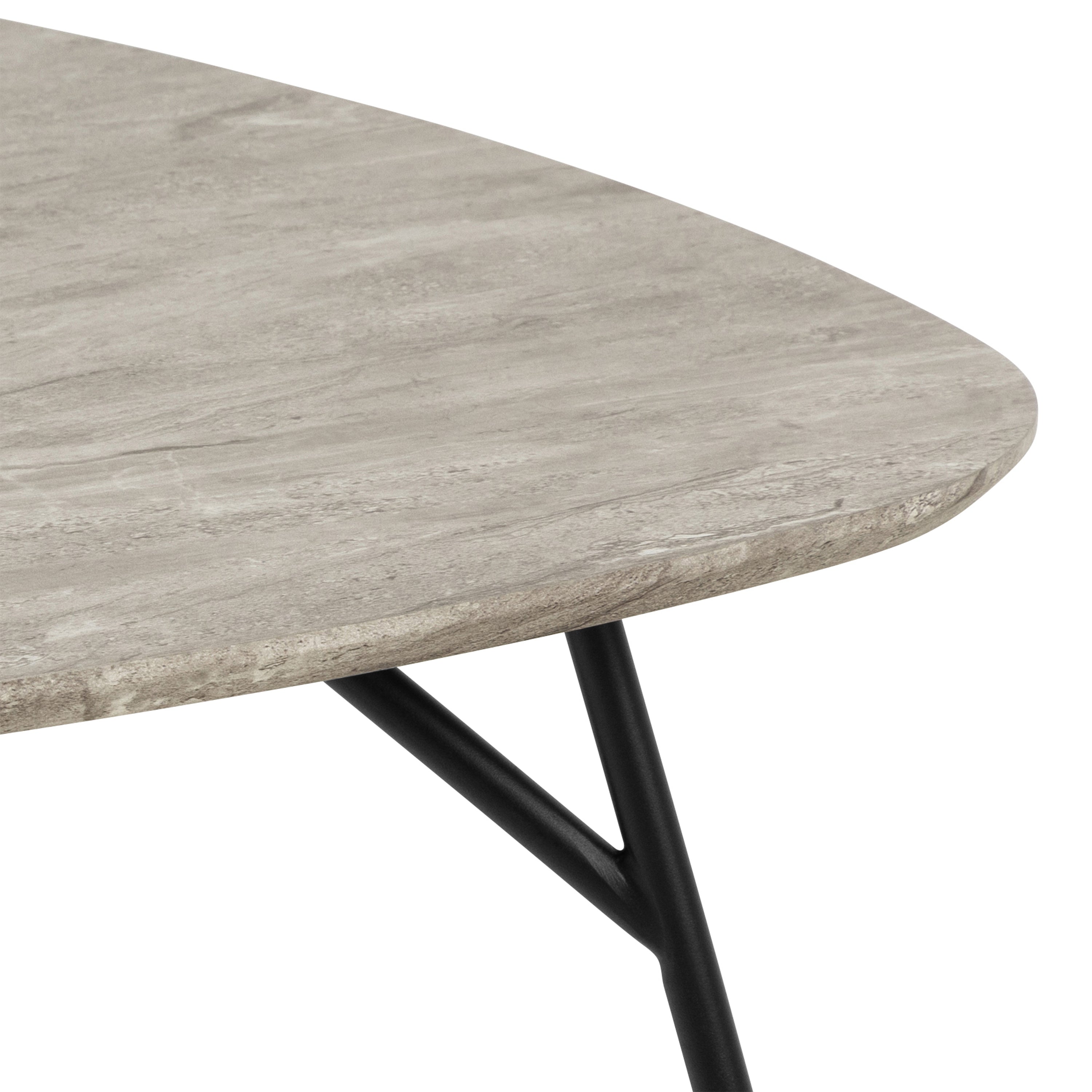 Caracas Coffee Table with Grey Marble Effect – FTG, view 5