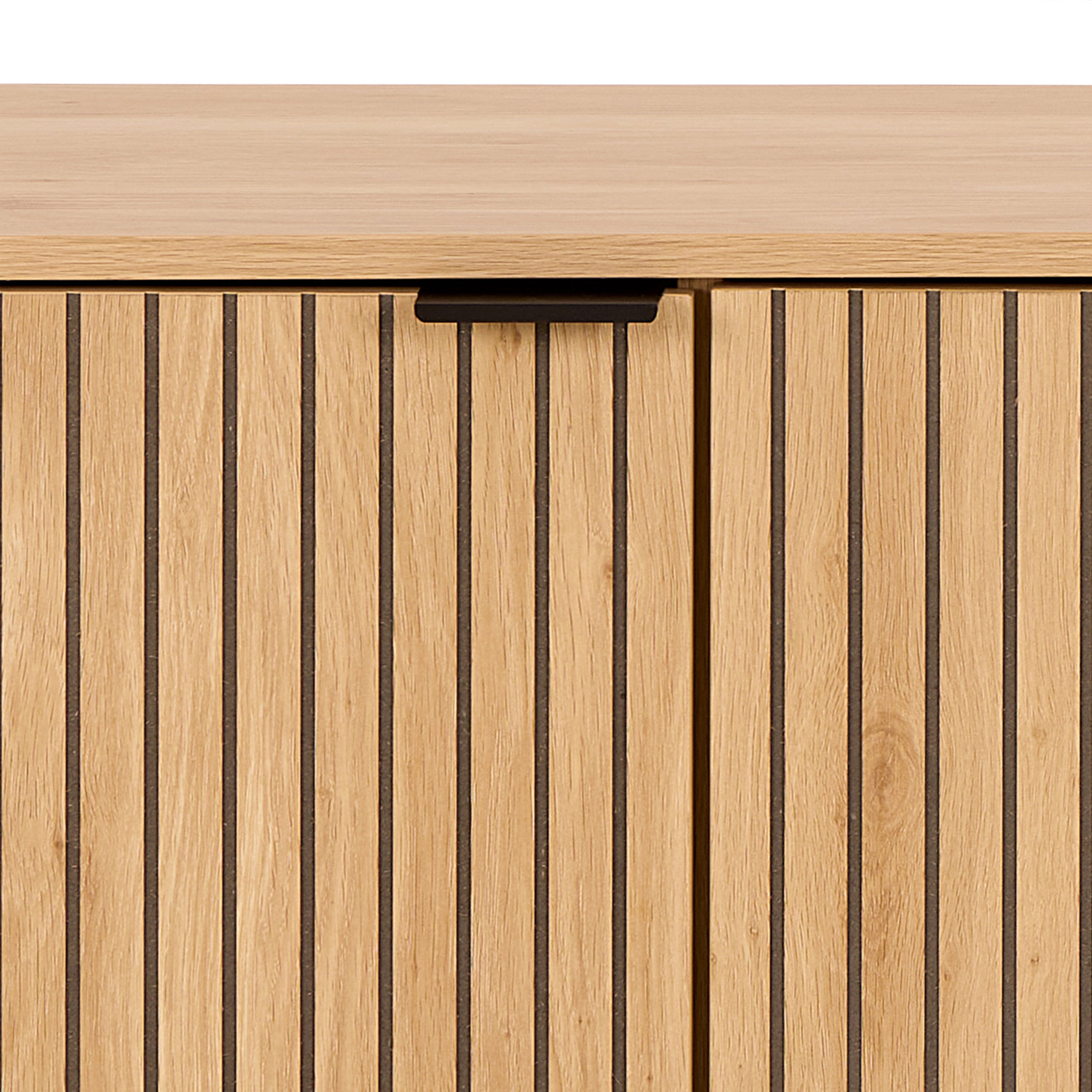 Jaipur Sideboard With 2 Doors and 2 Shelves in Oak – FTG, view 6