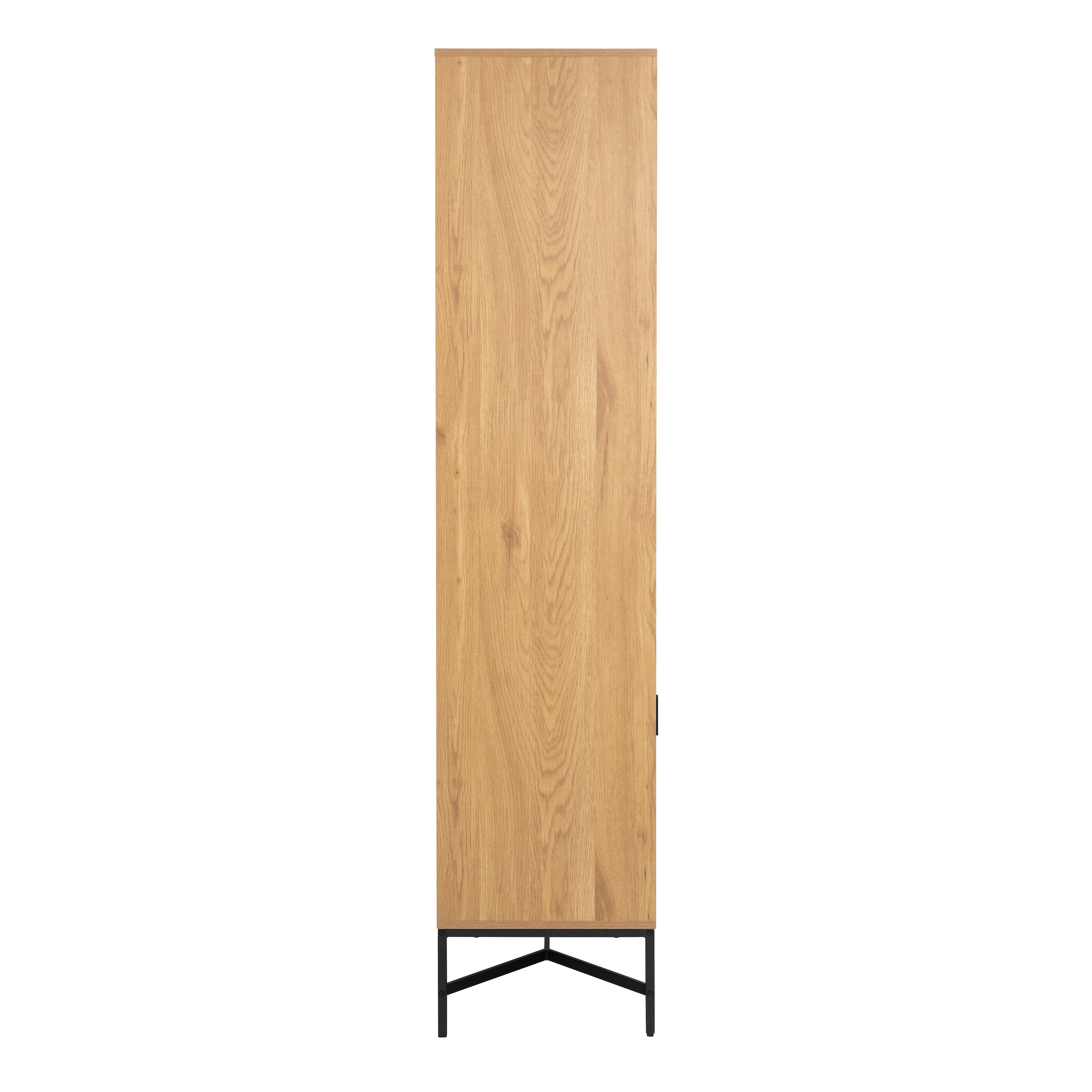 Jaipur Display Cabinet With 4 doors and 6 Shelves in Wild Oak – FTG, view 3