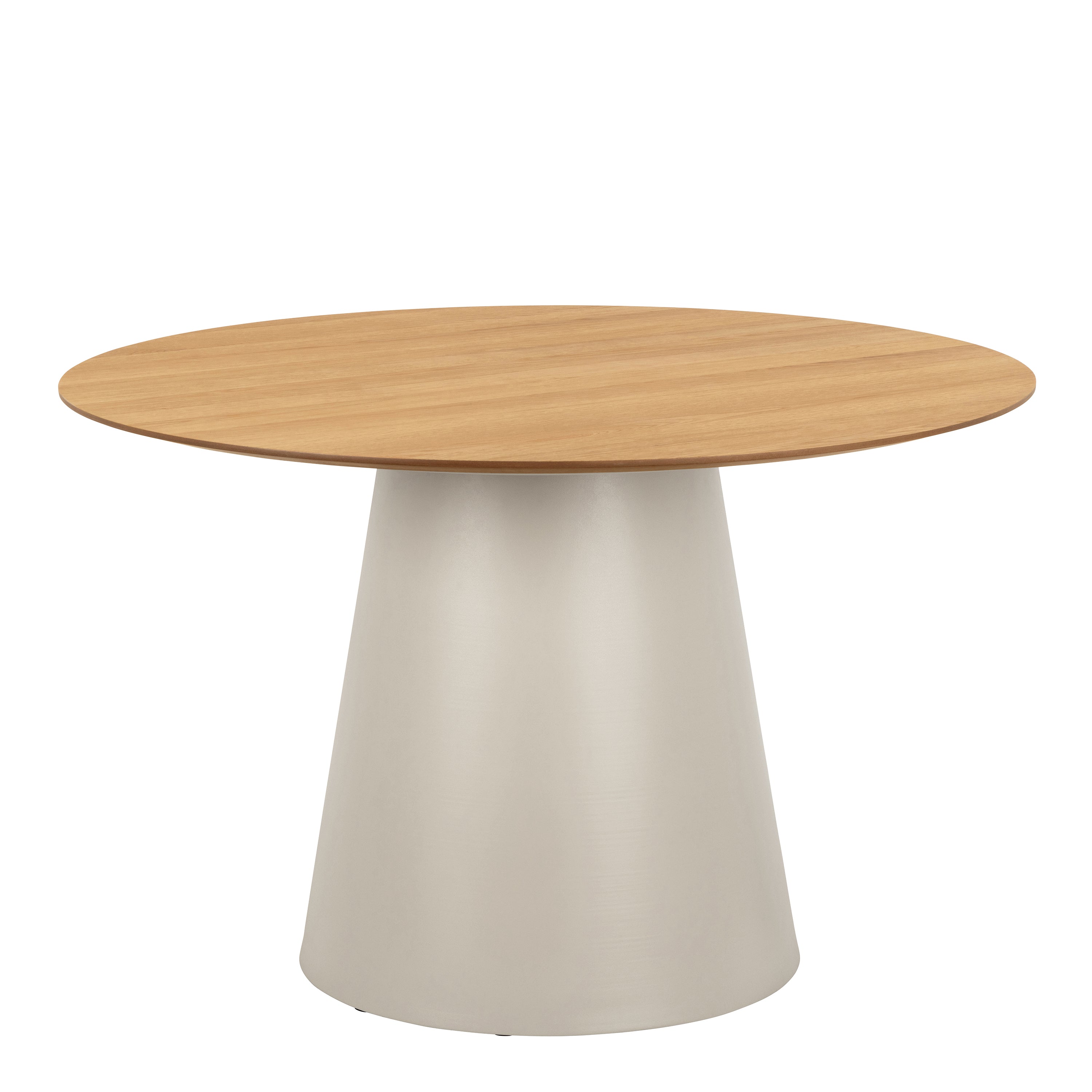 Soli Round Dining Table in Oak/Grey 120x75cm – FTG