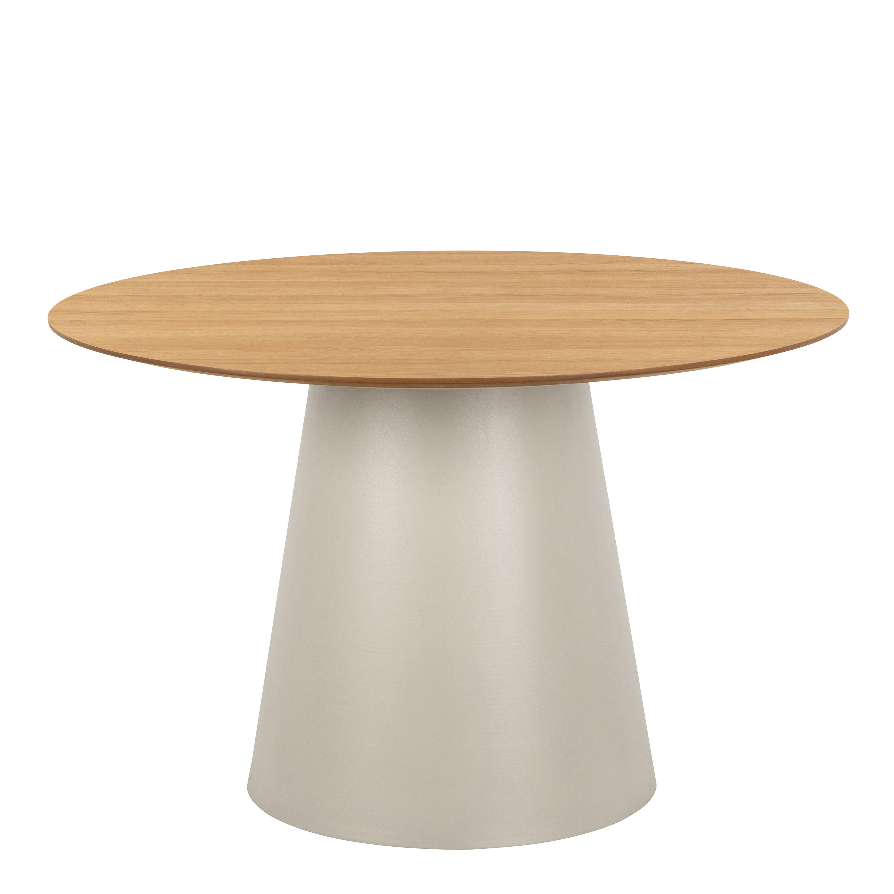 Soli Round Dining Table in Oak/Grey 120x75cm – FTG, view 2