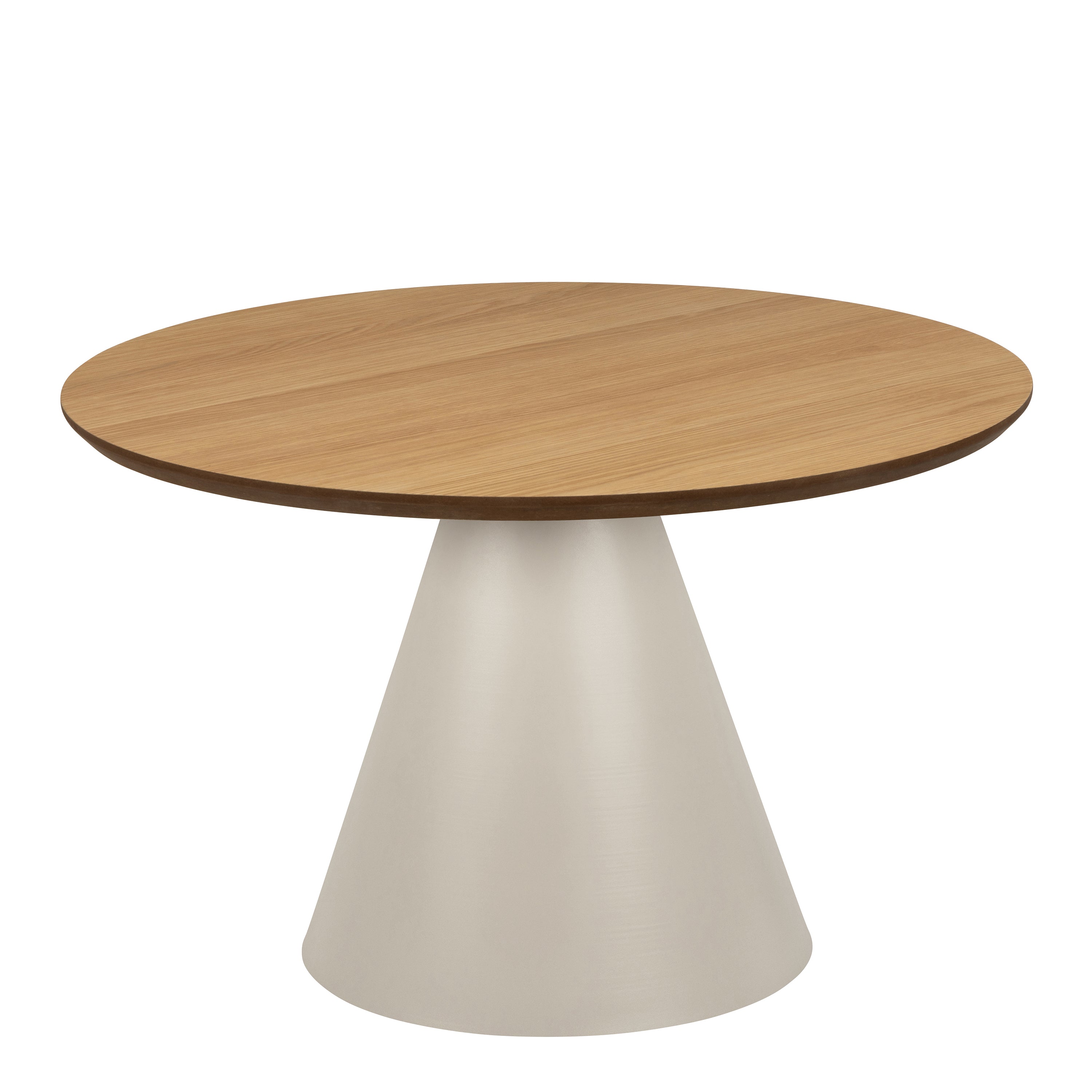 Soli Low Round Coffee Table in Oak/Grey 65x43cm – FTG