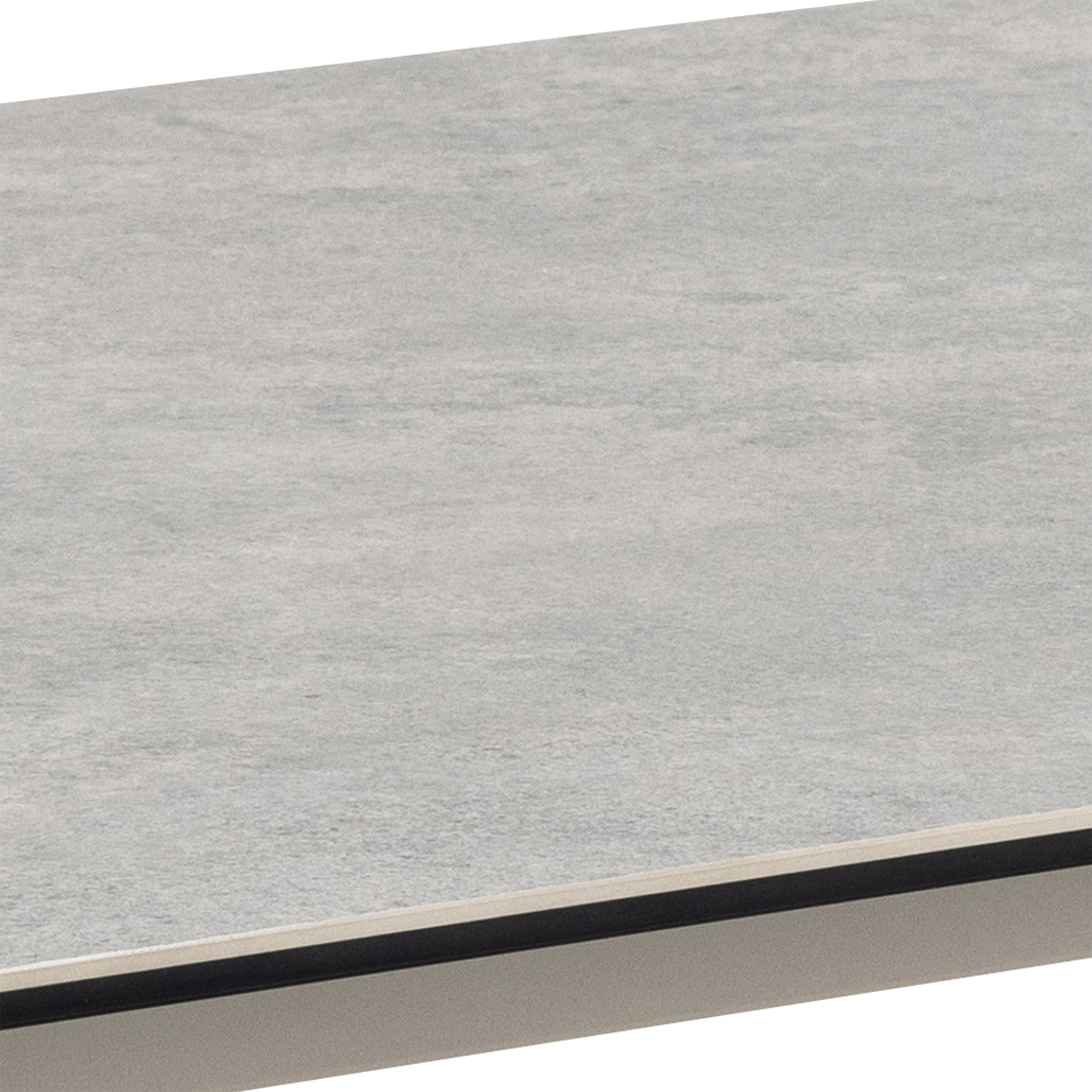 Palermo Ceramic Dining Table in Grey 160x75cm Included 4 Ella Swivel Beige Dining Chairs – FTG, view 7