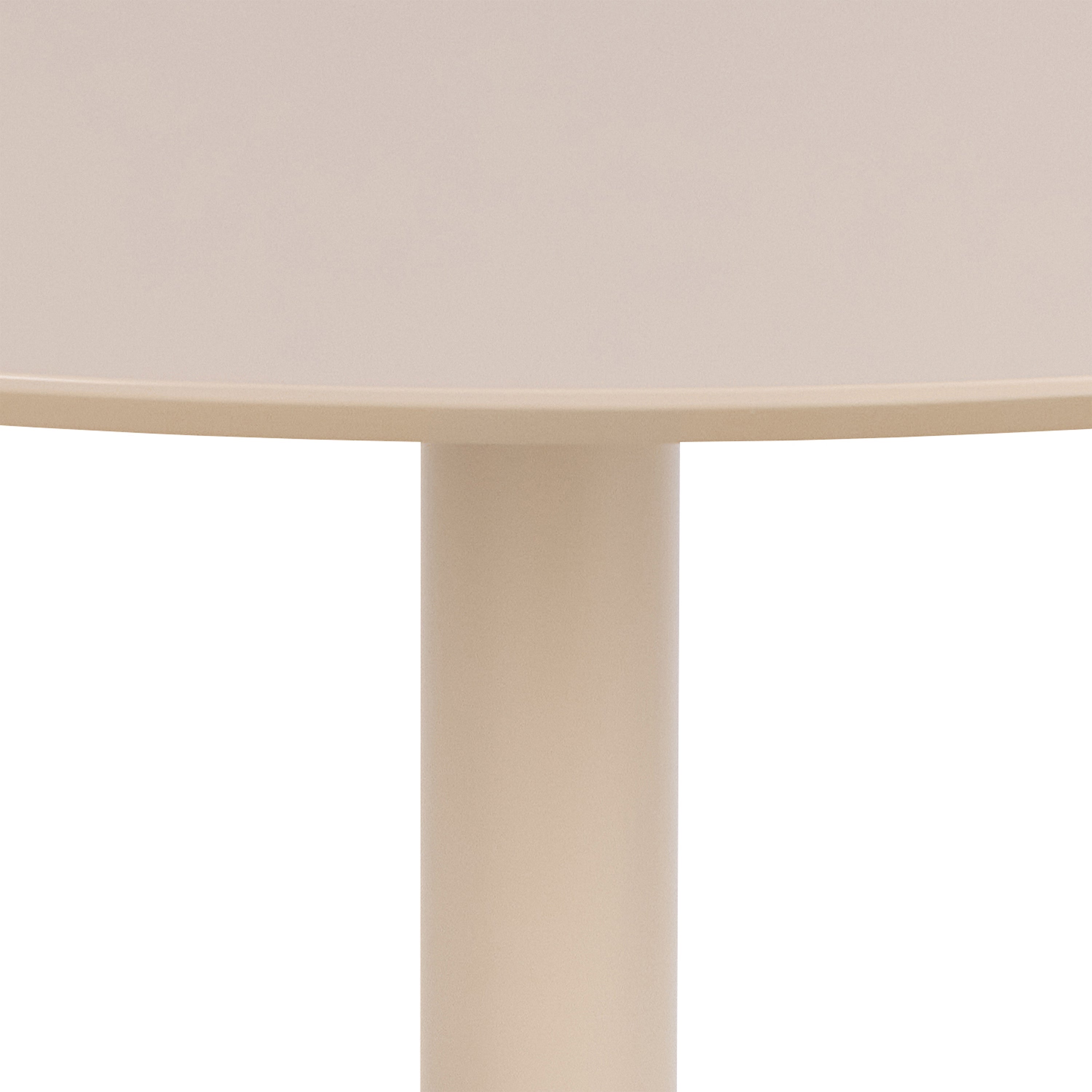 Ibiza Round Dining Table with Beige Top and Matt Beige Base 110x74cm – FTG, view 8