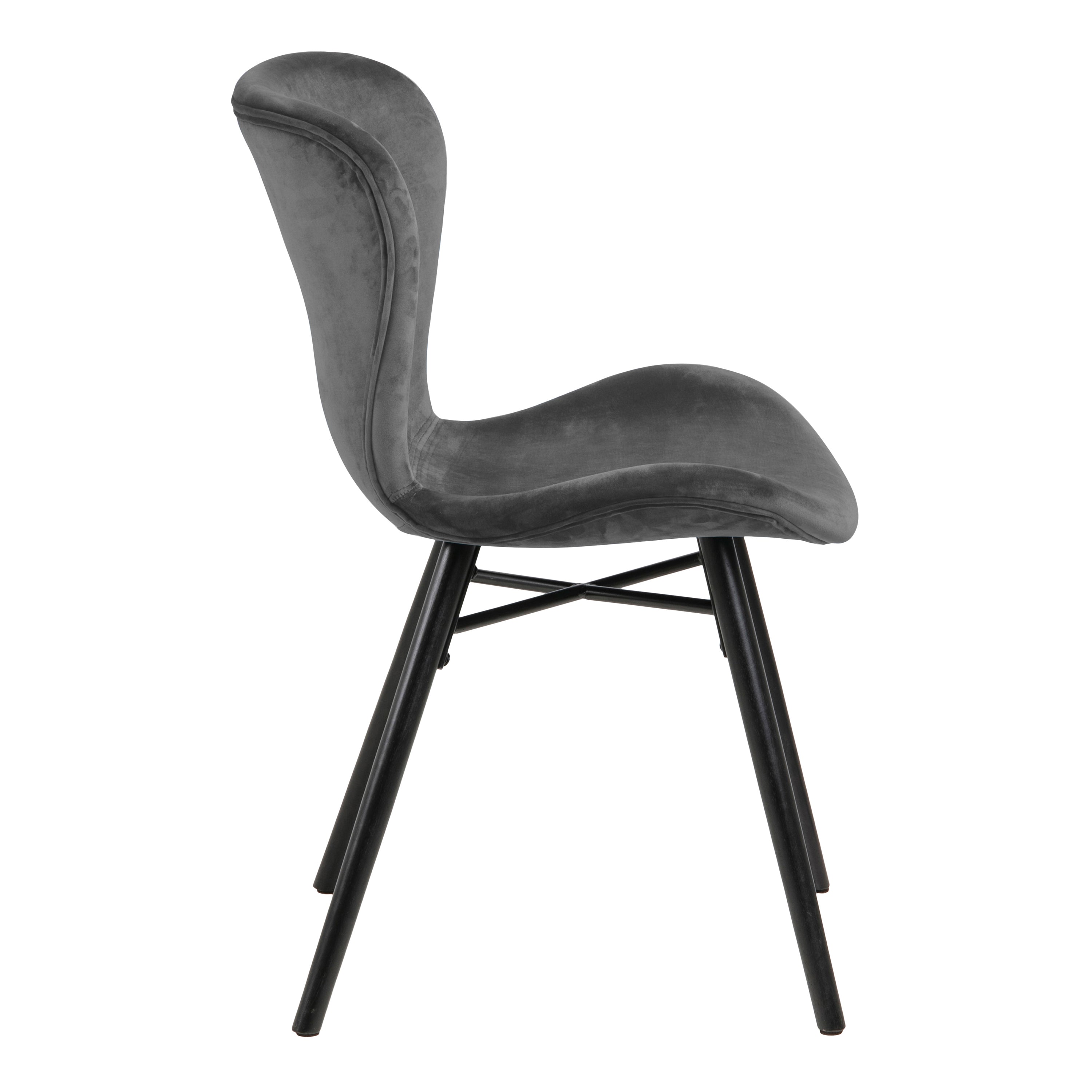 Ibiza Round Beige Dining Table with 4 Batilda Dining Chairs in Dark Grey