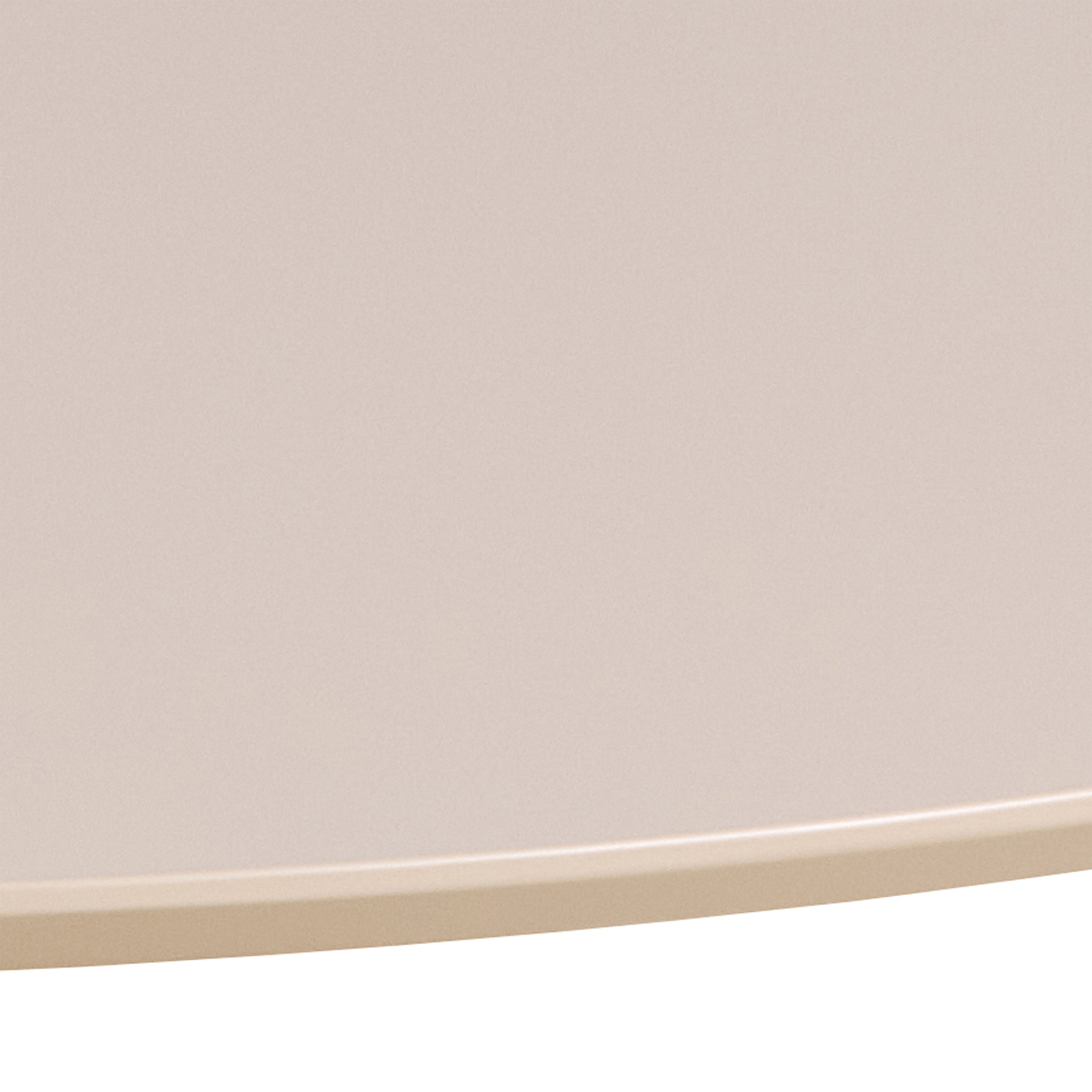 Ibiza Round Beige Dining Table with 4 Ella Swivel Cream Dining Chair
