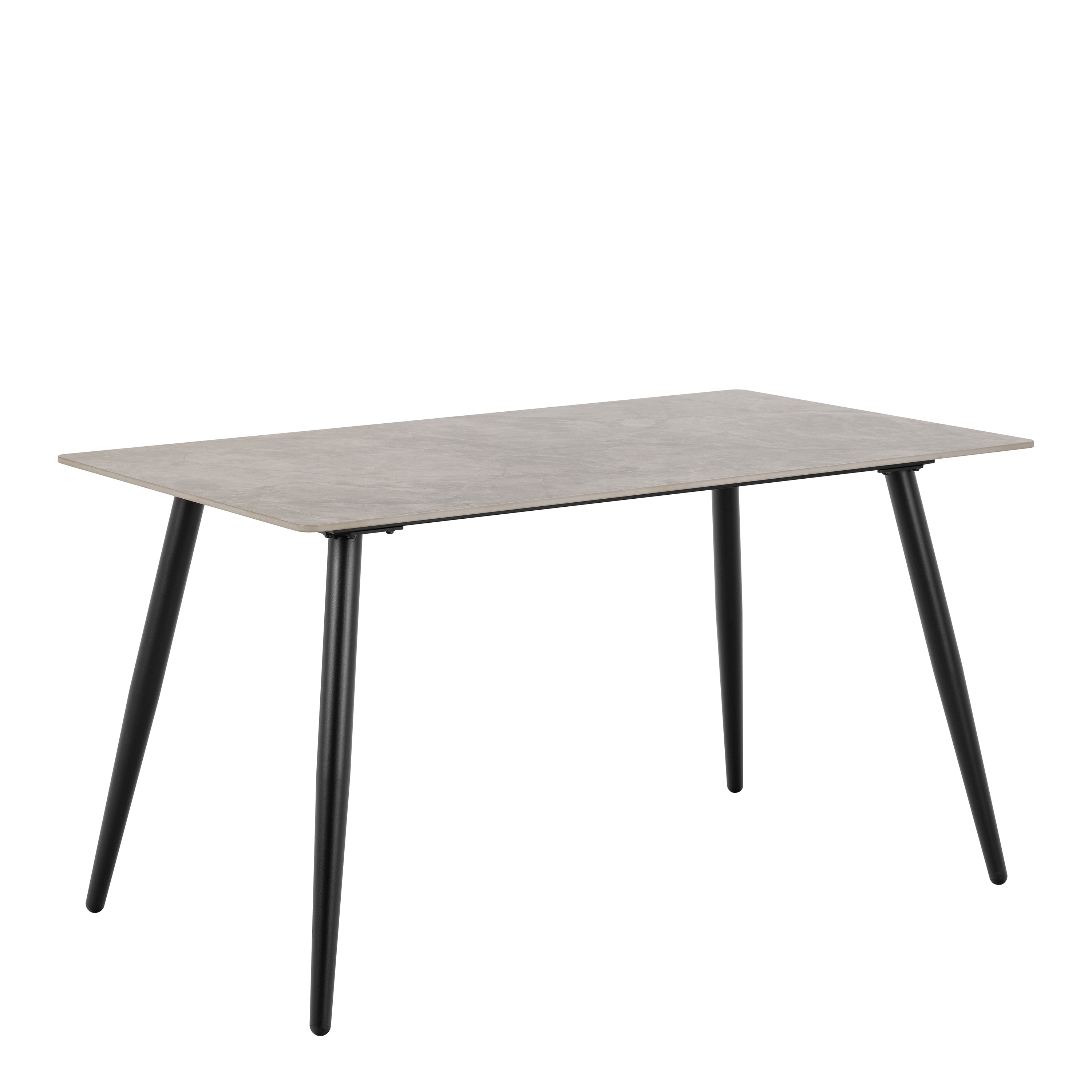 Wicklow Rectangular Dining Table in Grey/Black – FTG