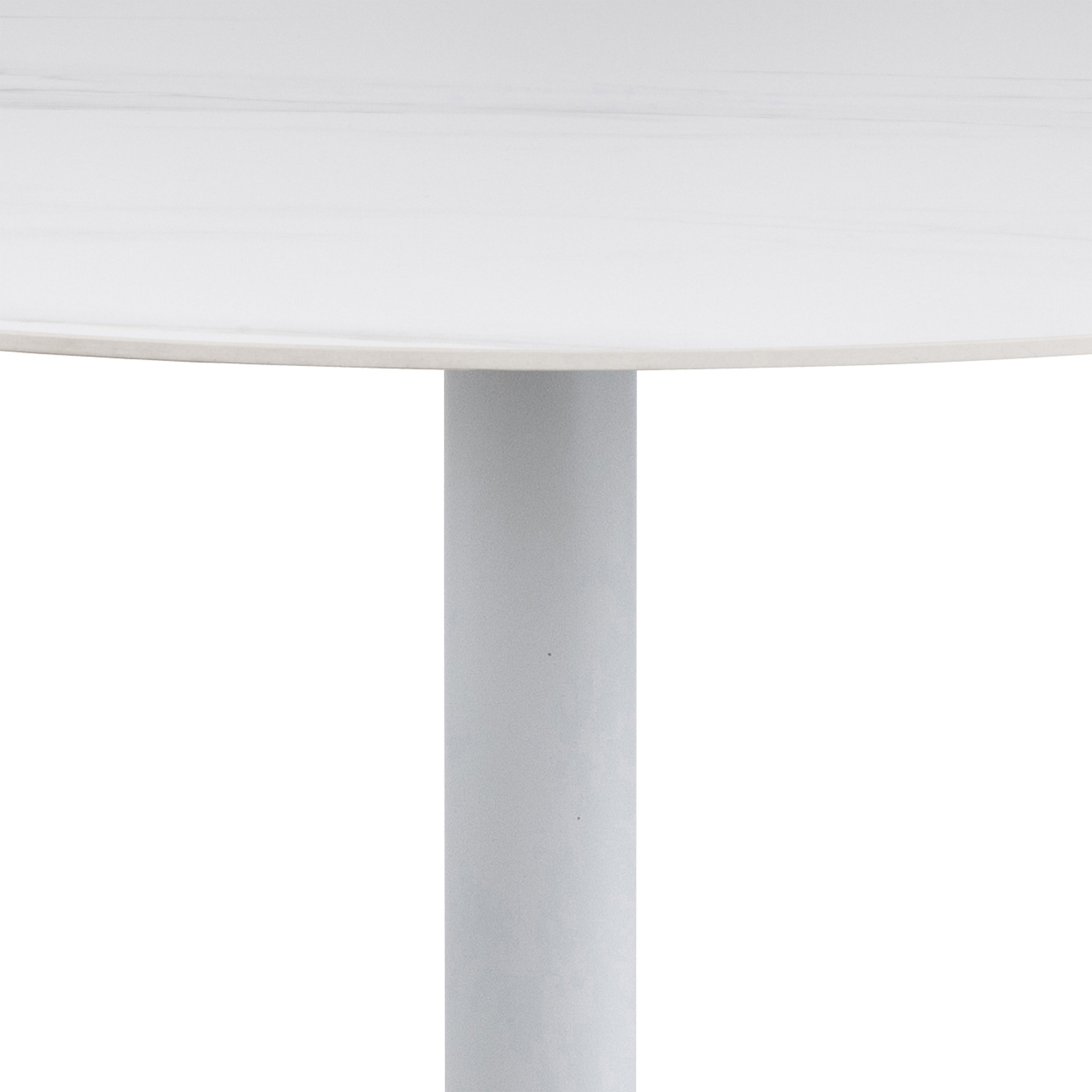 Malta Round Bar Table in Ceramic White – FTG