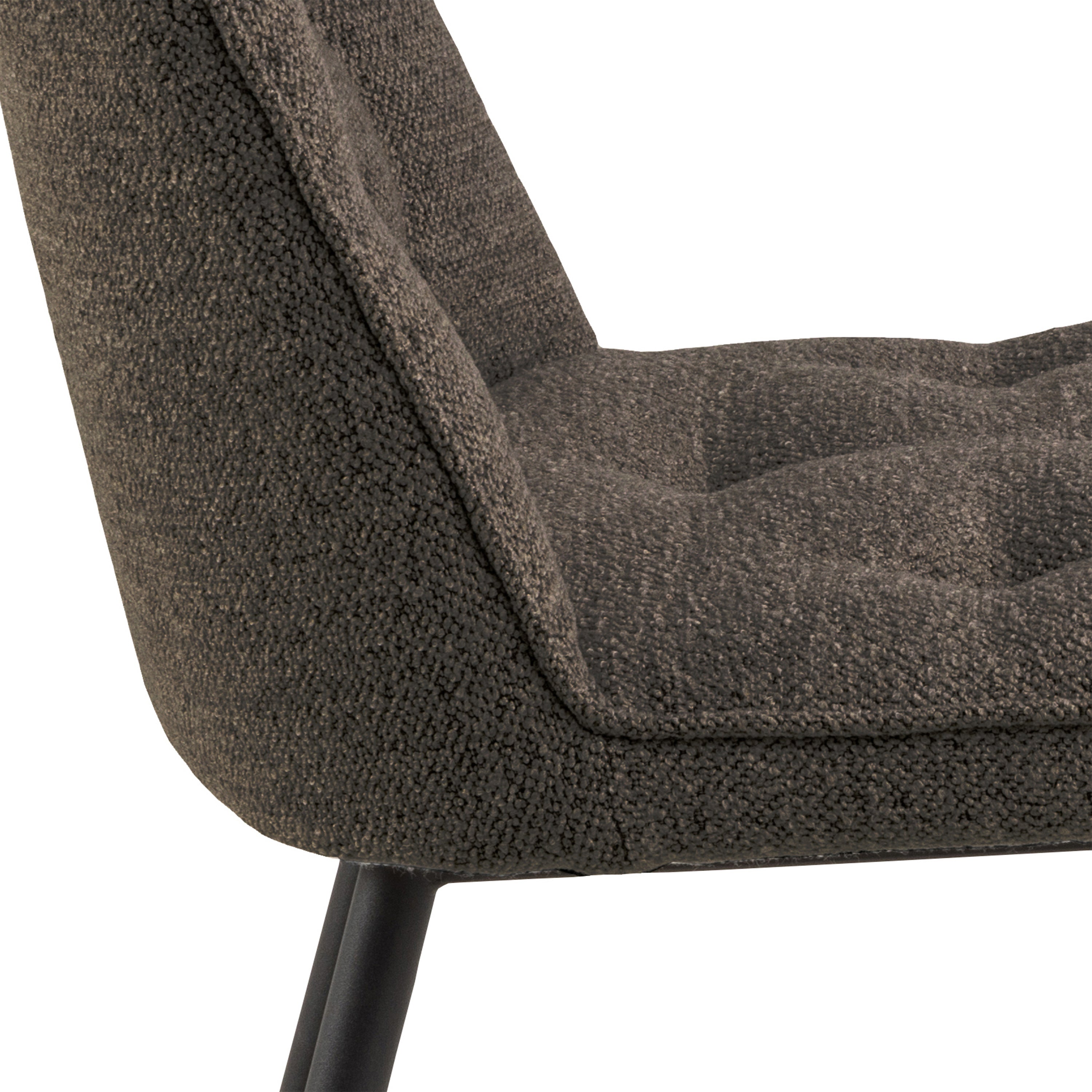 Wicklow Ceramic Dining Table Brown/Black 140x75cm Included 4 Brooke Dining Chairs in Taupe – FTG, view 9