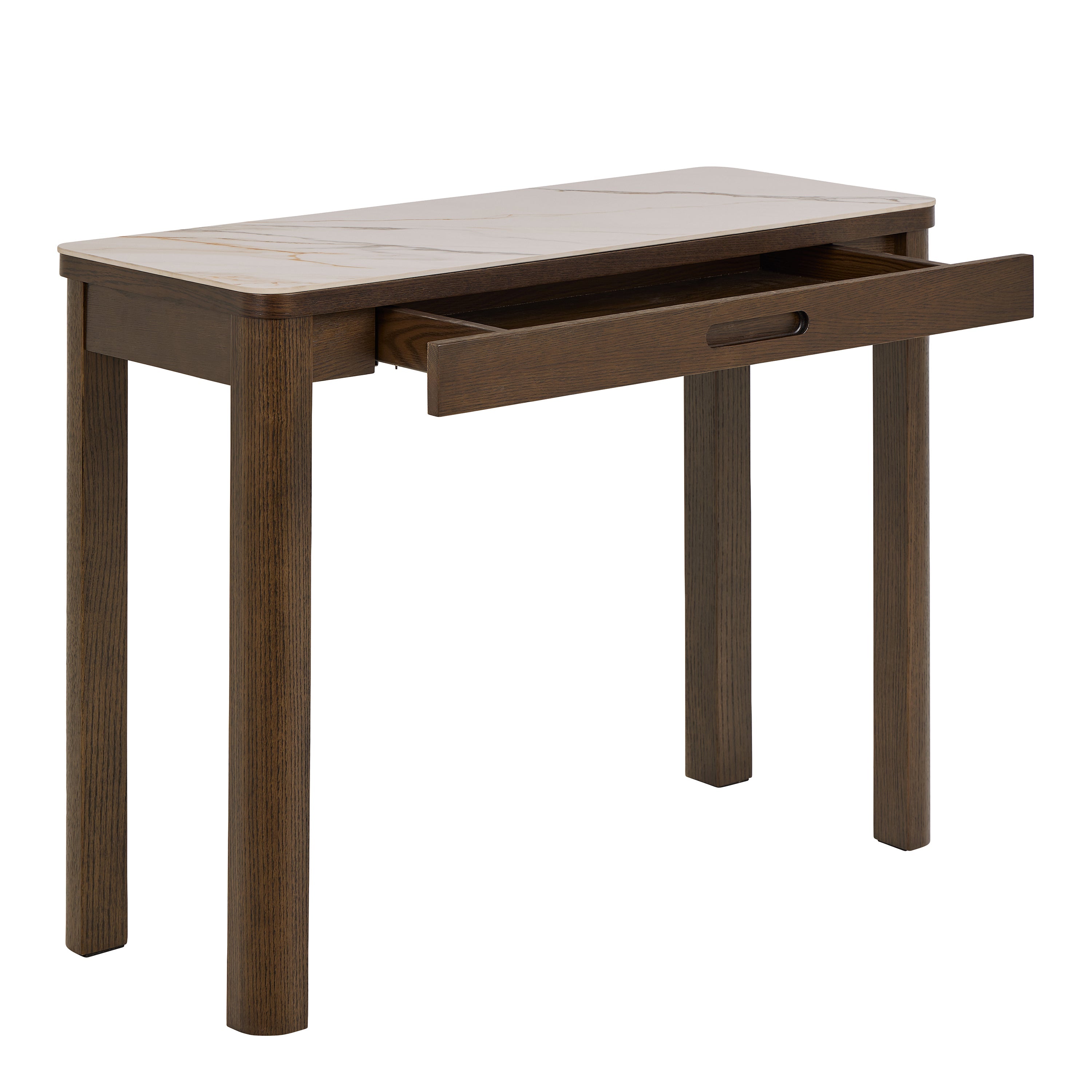 Southampton Console Table 1 Drawer in Cream Ceramic – FTG, view 4