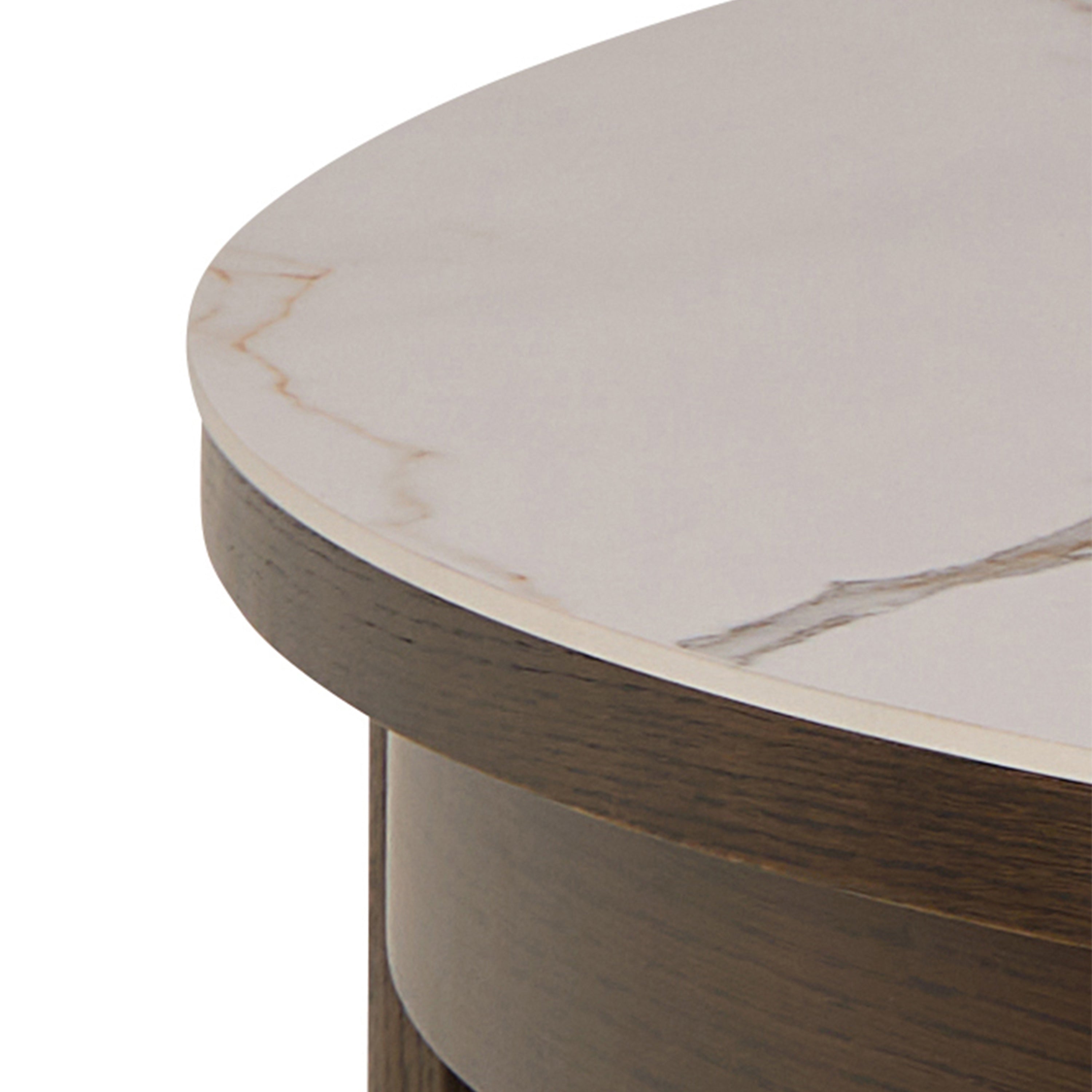 Southampton Round Extendable Dining Table in Cream Ceramic 120/220 x 120 x 75cm – FTG, view 9