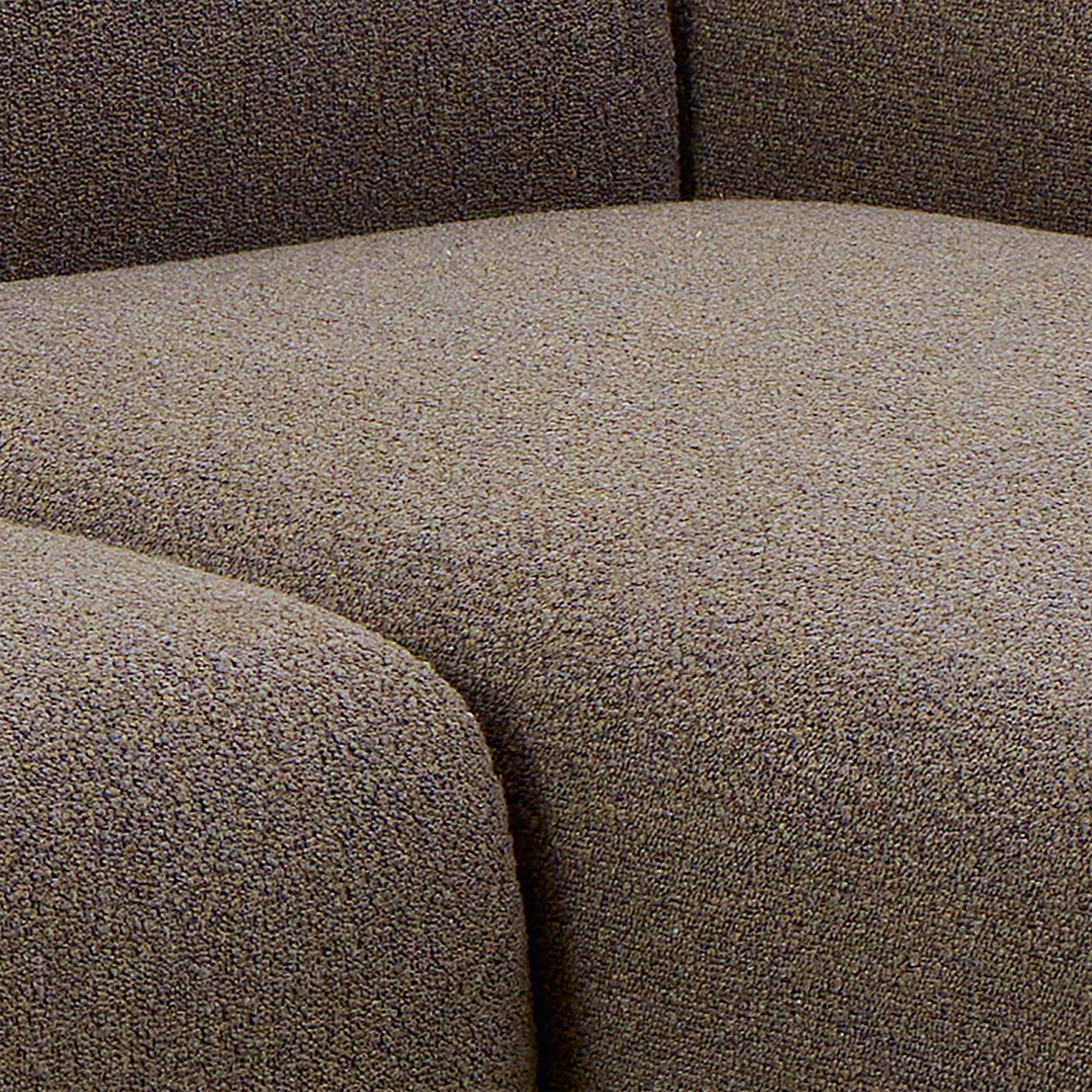 Midfield Right Hand Facing 2 Seater Chaise Longue in Boucle Taupe Fabric – FTG, view 9
